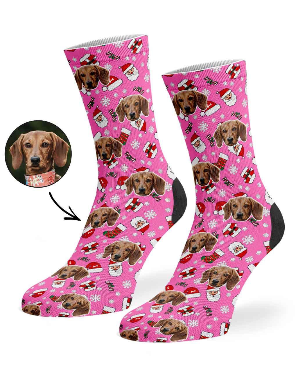 Santa My Dog Socks