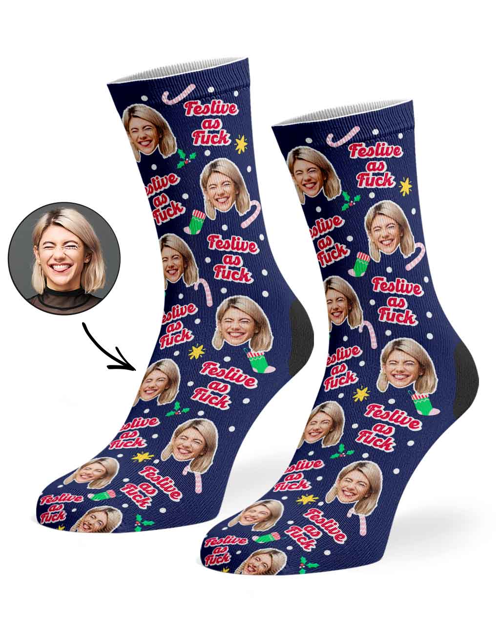 Festive As Fuck Christmas Socks