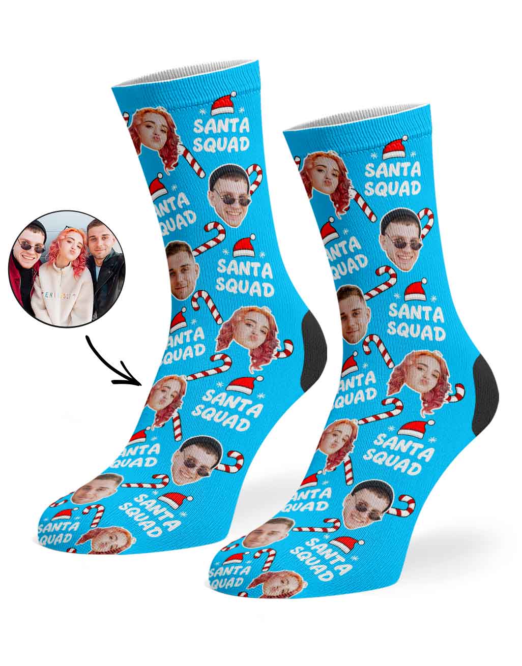 Santa Squad Christmas Socks