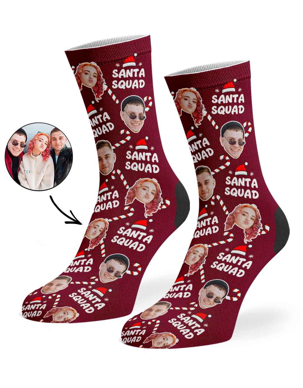 Santa Squad Christmas Socks