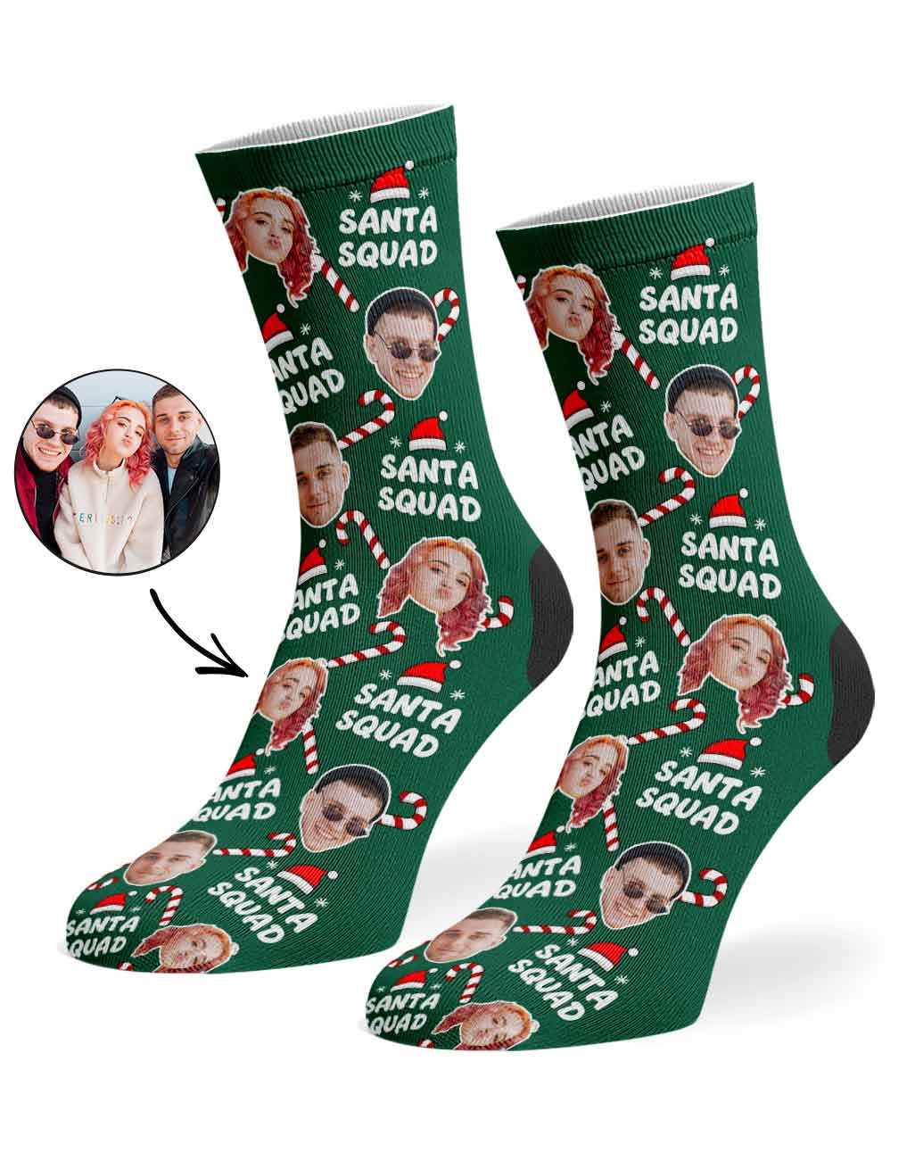 Santa Squad Christmas Socks