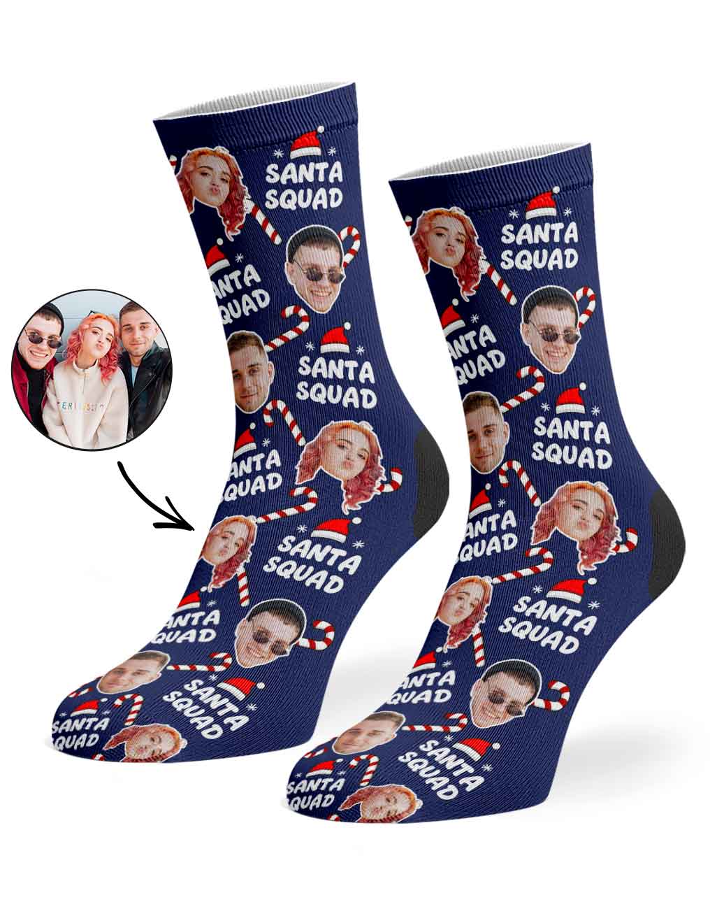 Santa Squad Christmas Socks