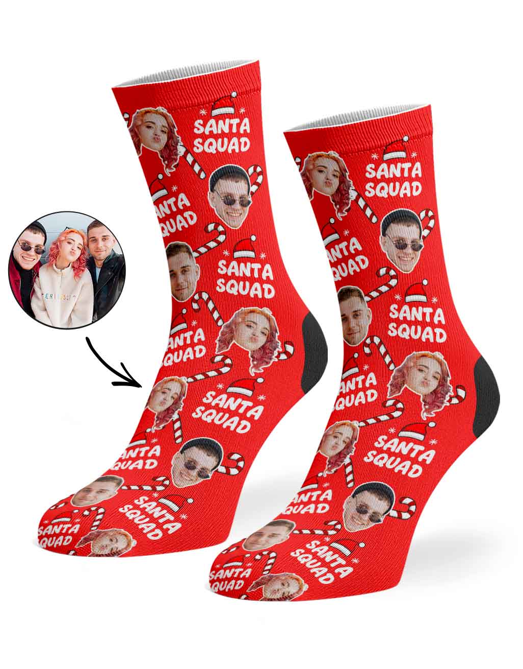 Santa Squad Christmas Socks