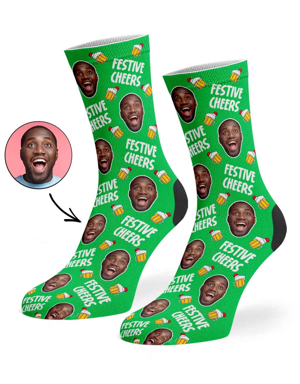 Festive Cheers Christmas Beer Socks