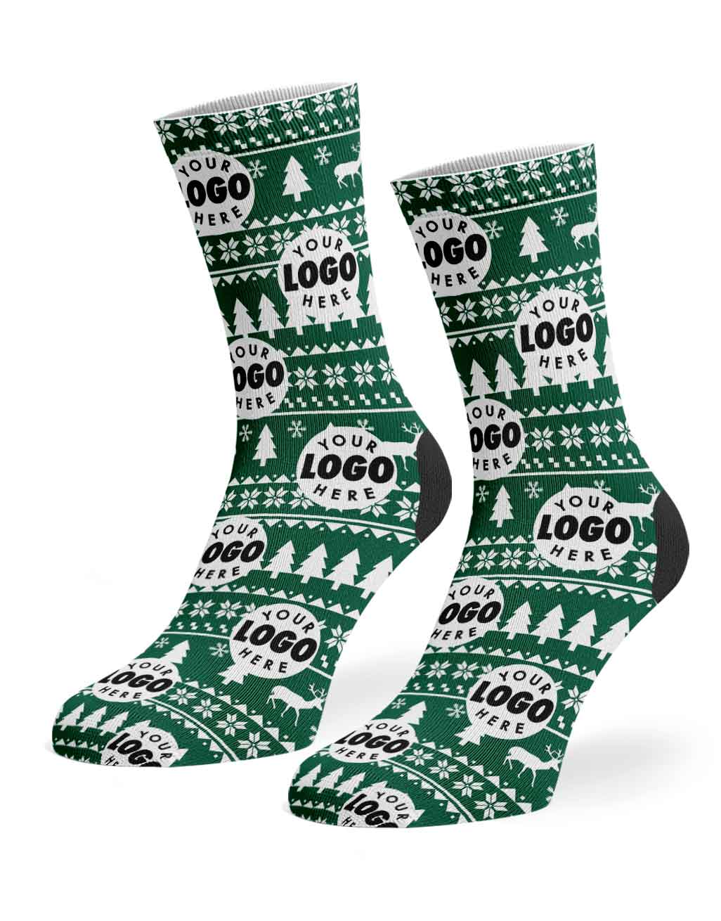 Your Logo Nordic Christmas Socks