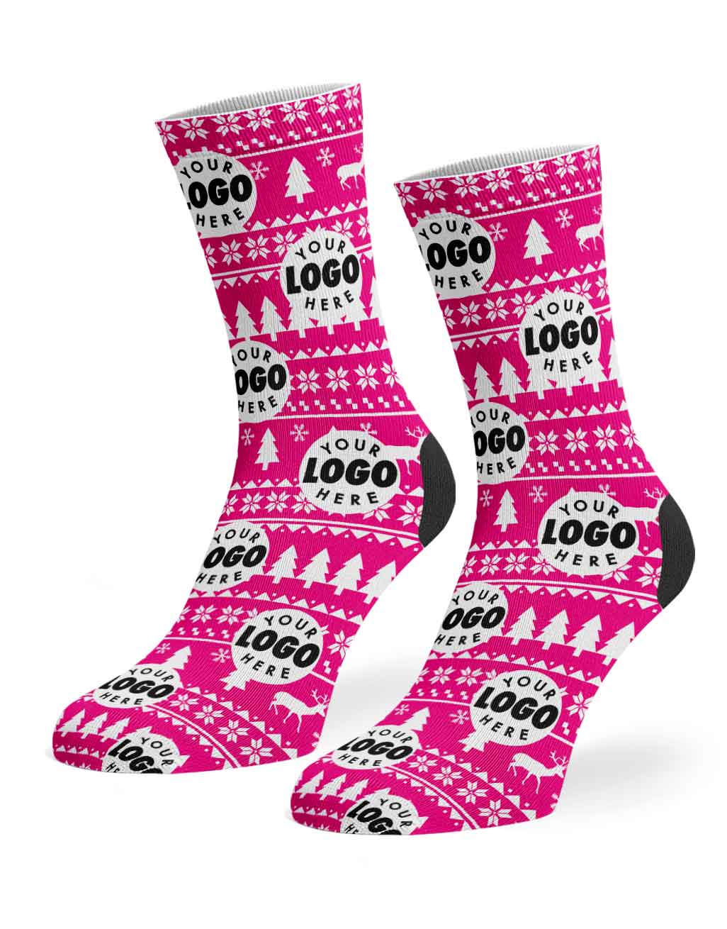 Your Logo Nordic Christmas Socks