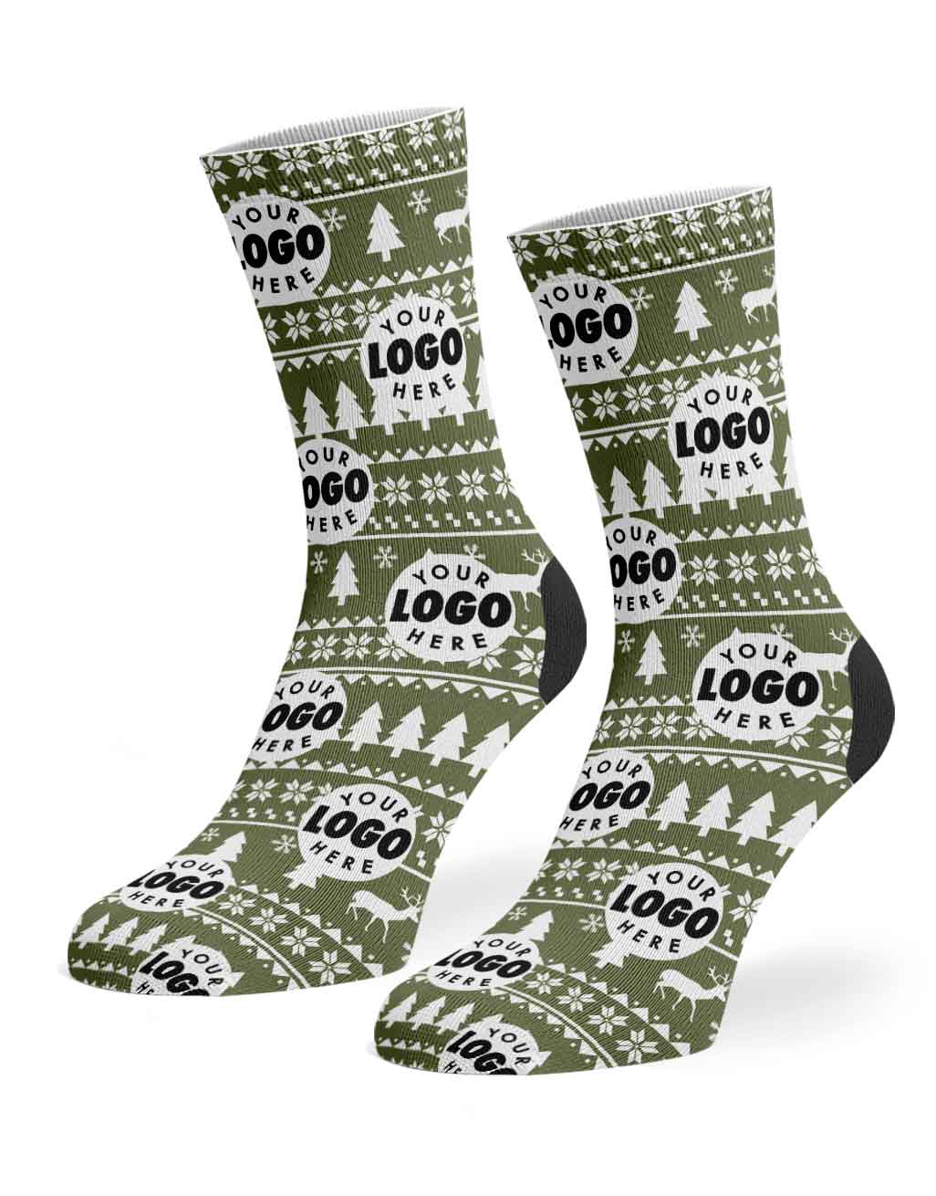Your Logo Nordic Christmas Socks
