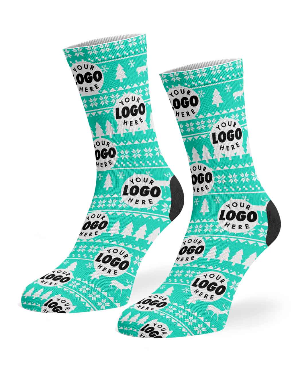 Your Logo Nordic Christmas Socks