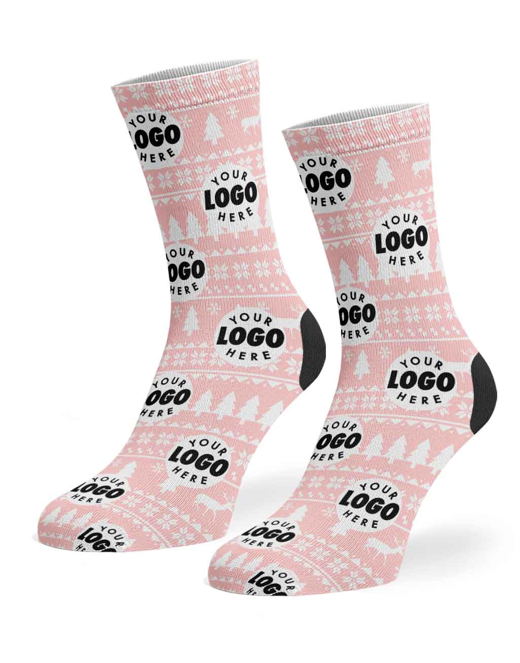 Your Logo Nordic Christmas Socks
