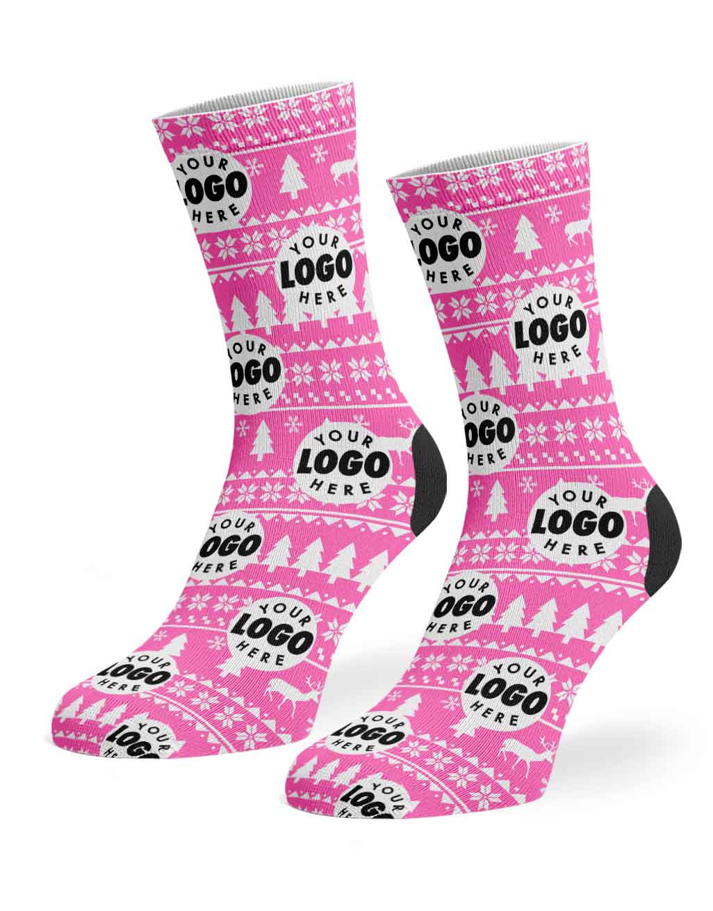 Your Logo Nordic Christmas Socks