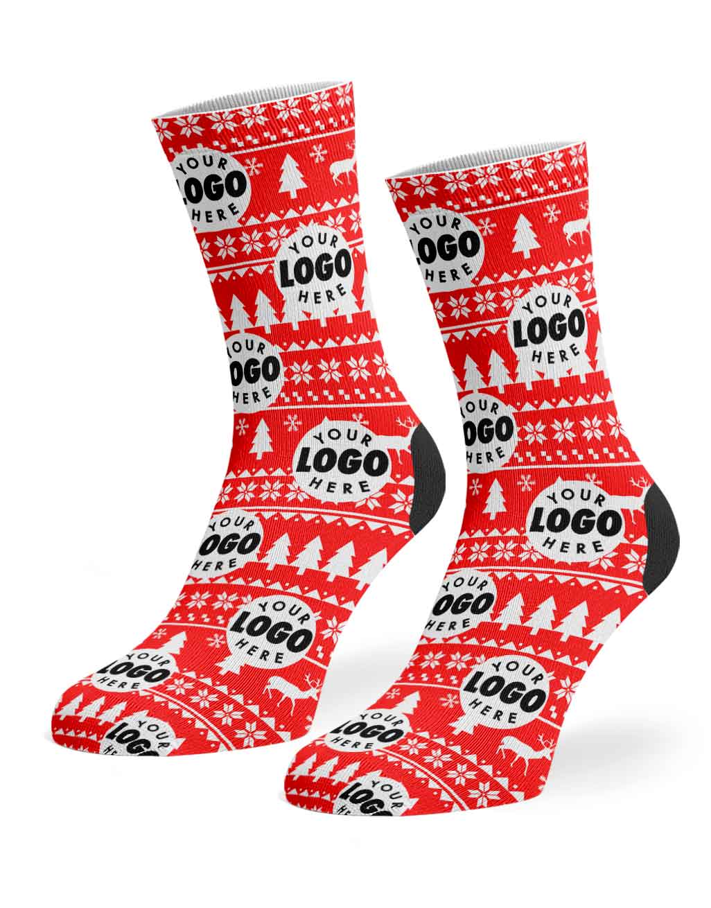 Your Logo Nordic Christmas Socks