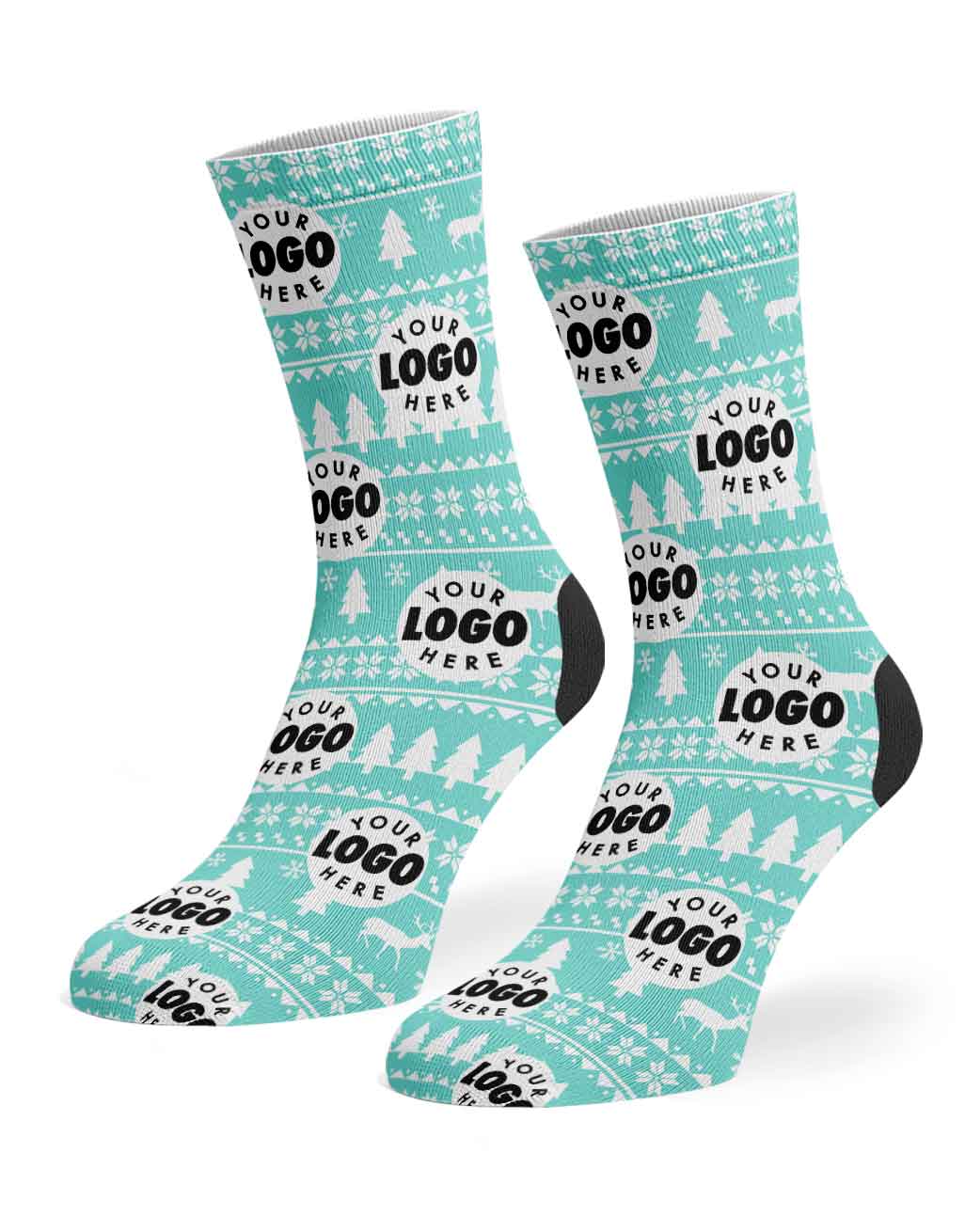 Your Logo Nordic Christmas Socks