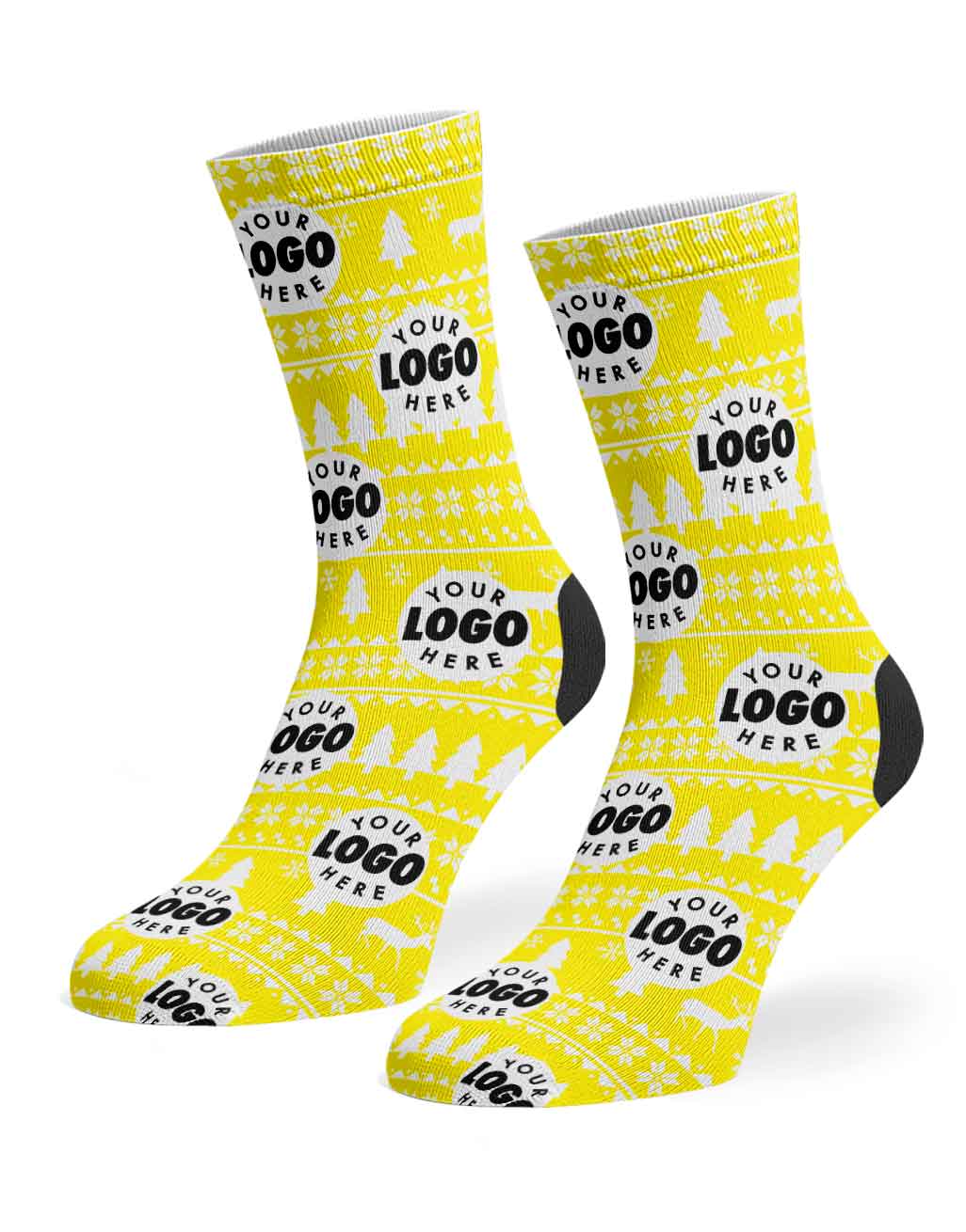 Your Logo Nordic Christmas Socks