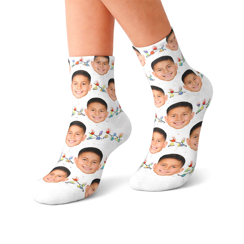 Christmas Lights Kids Socks