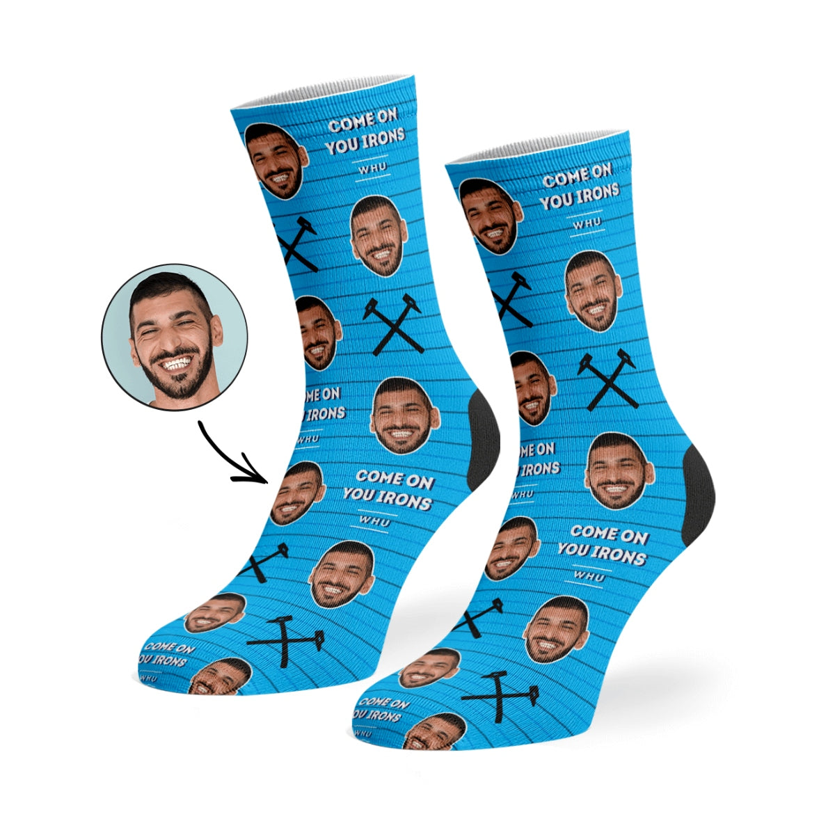 Come On You Irons Socks