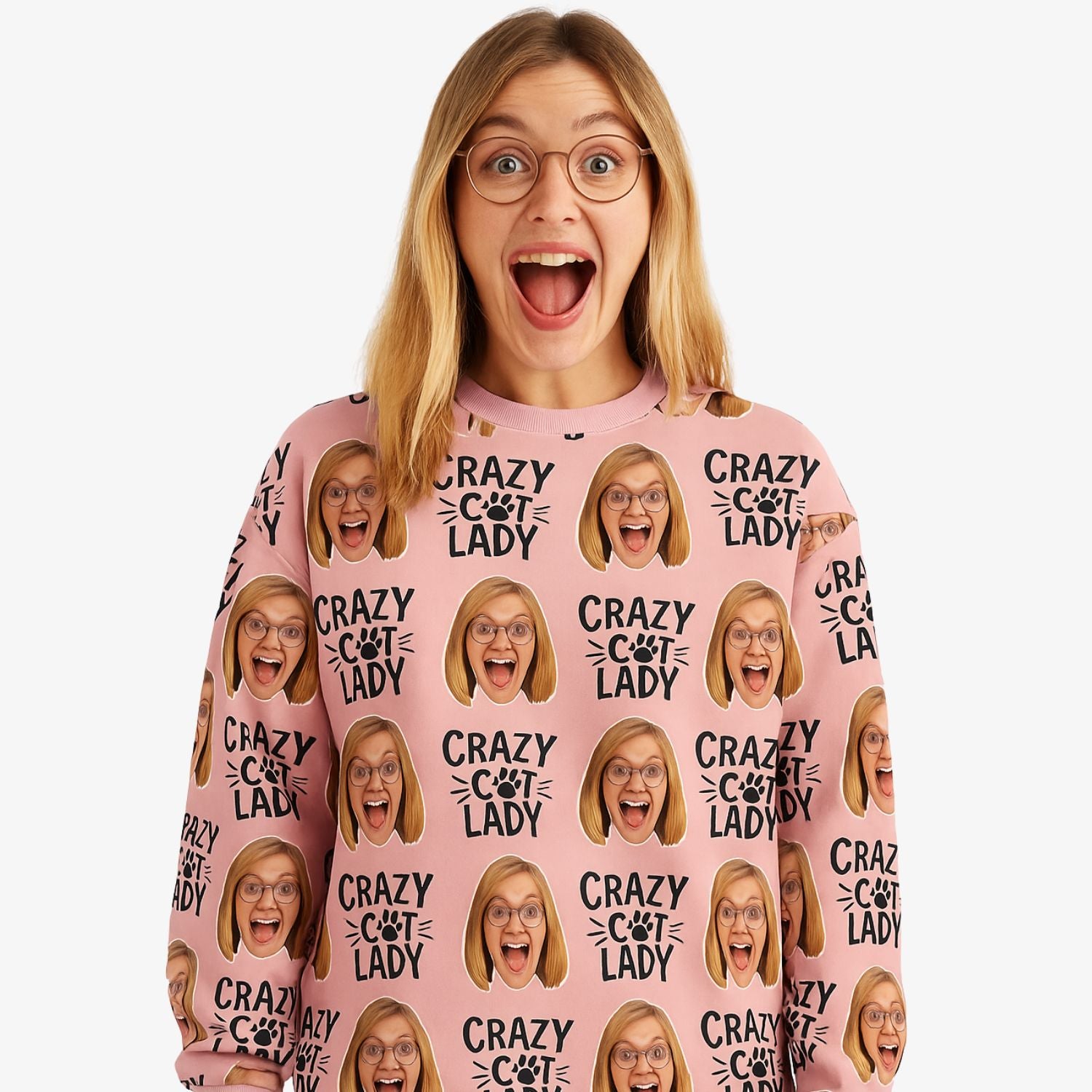 Crazy Cat Lady Personalised Sweatshirt