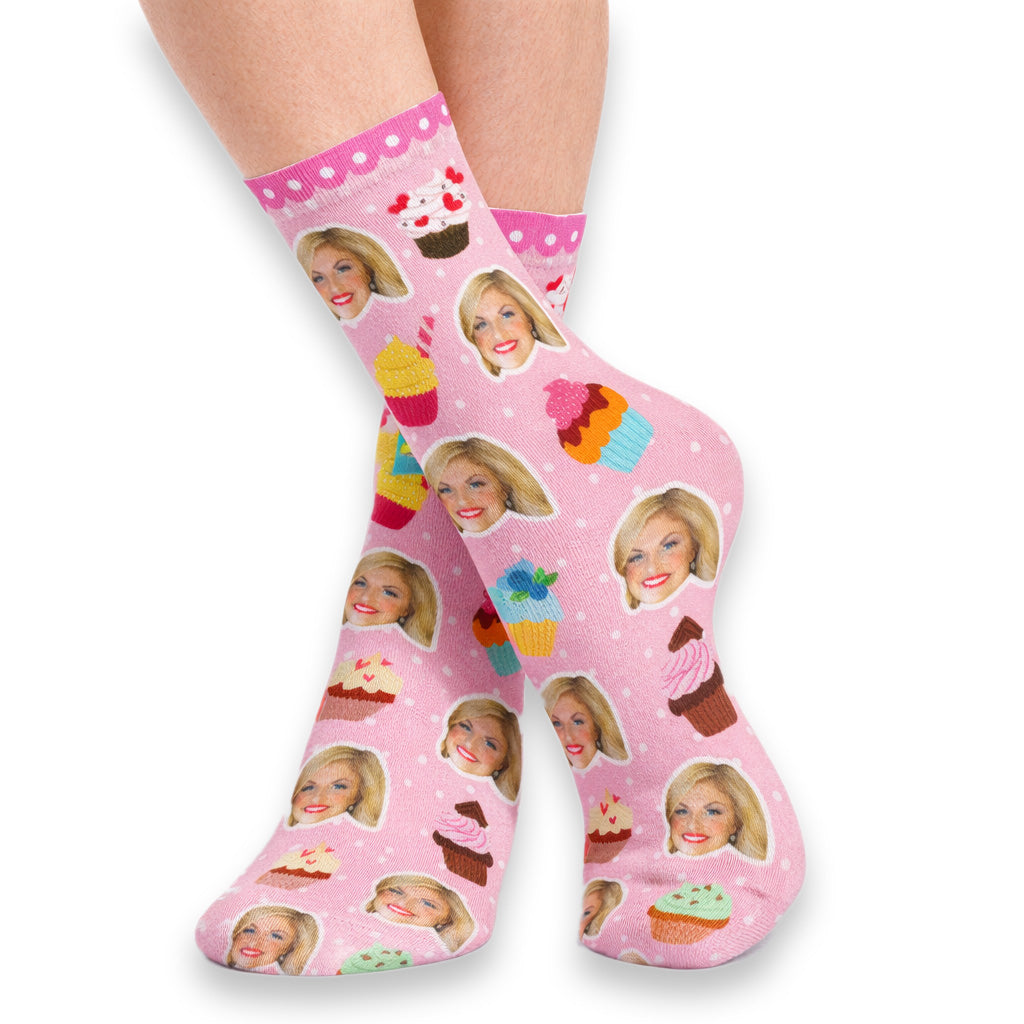 Cupcake Face Socks
