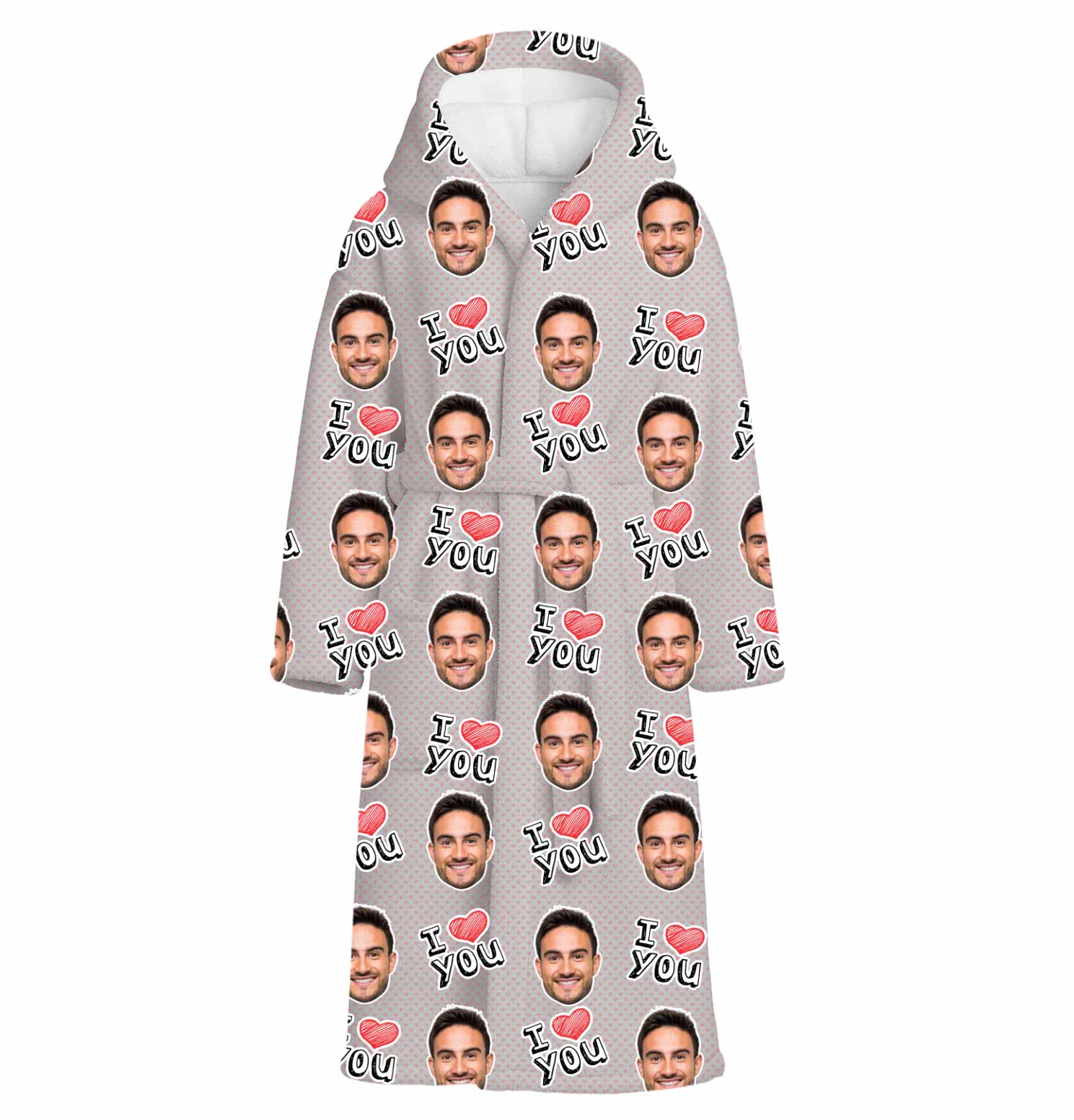 I Heart You Personalised Dressing Gown