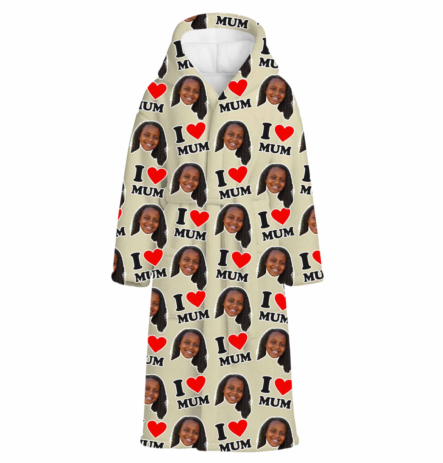 I Heart Mum Personalised Dressing Gown