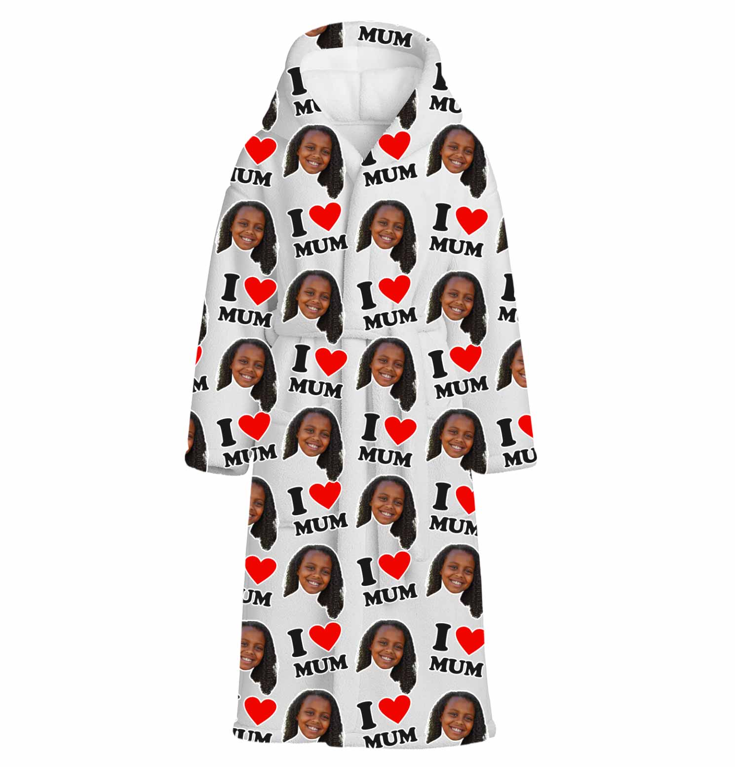 I Heart Mum Personalised Dressing Gown
