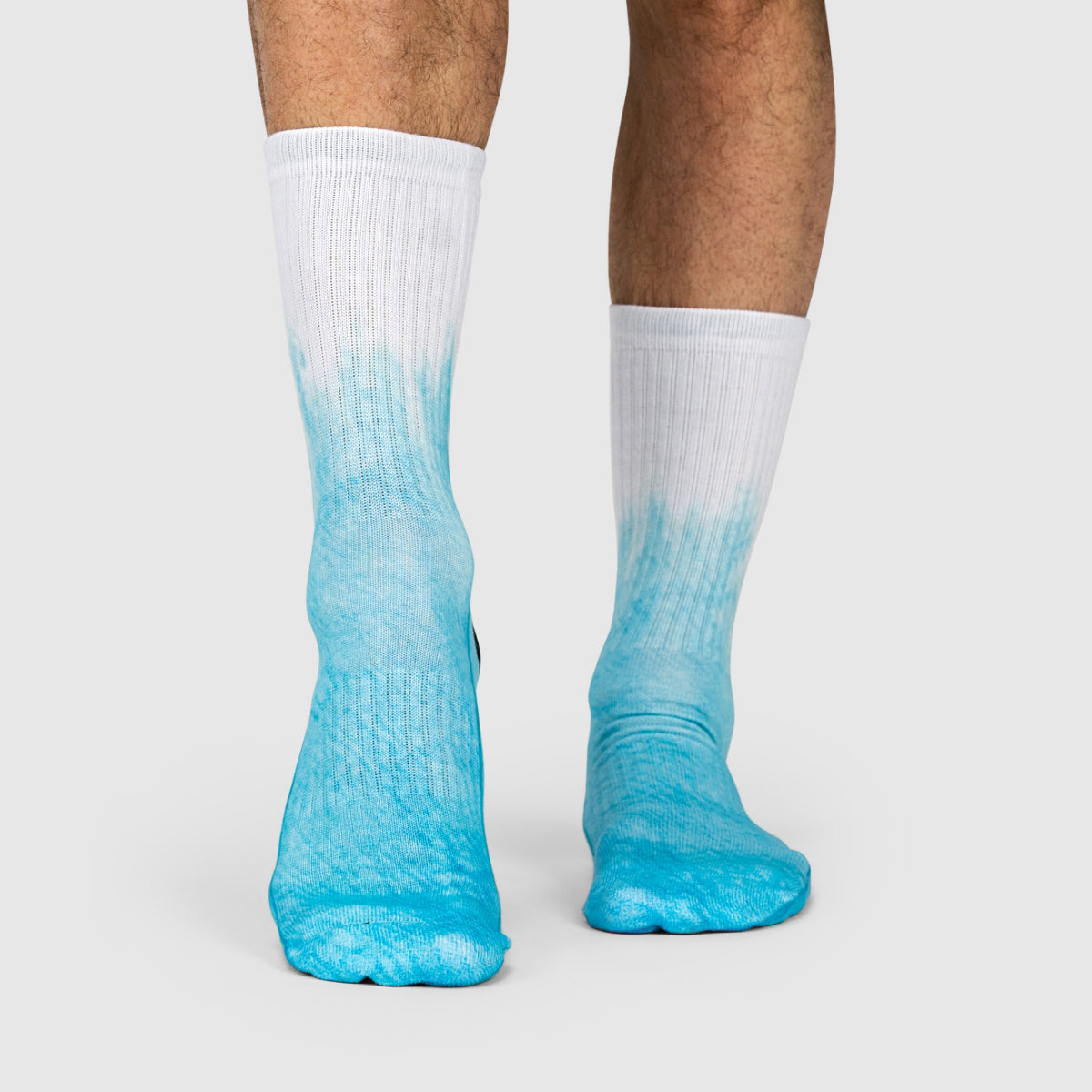 Blue Half Dye Socks