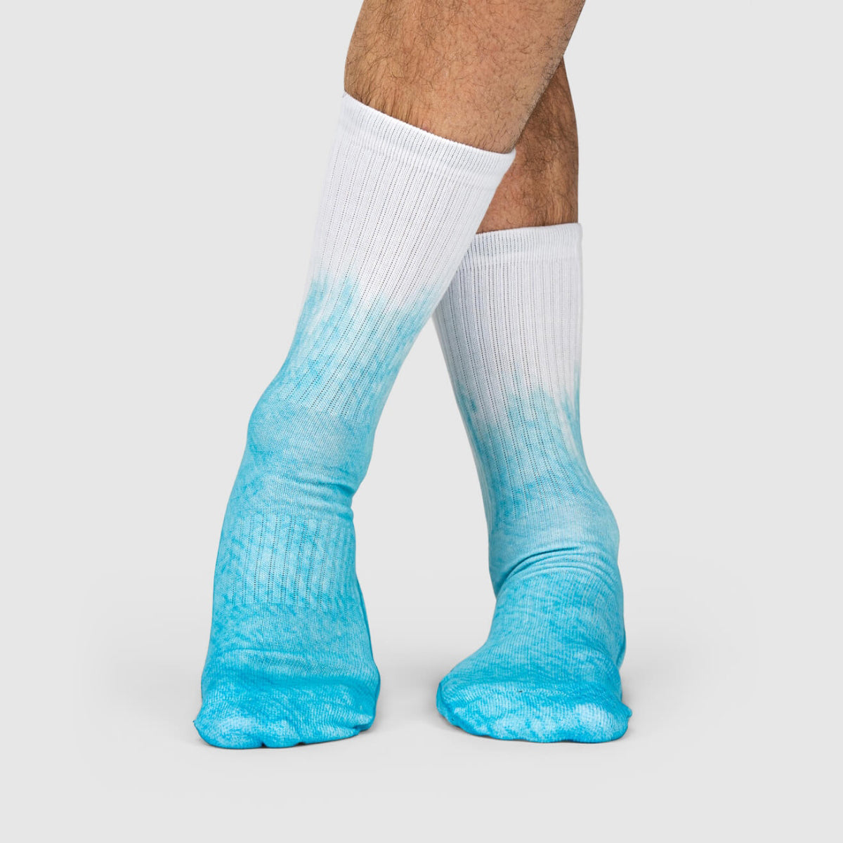 Blue Half Dye Socks