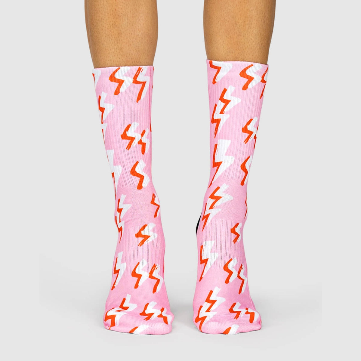 Pink Bolt Socks