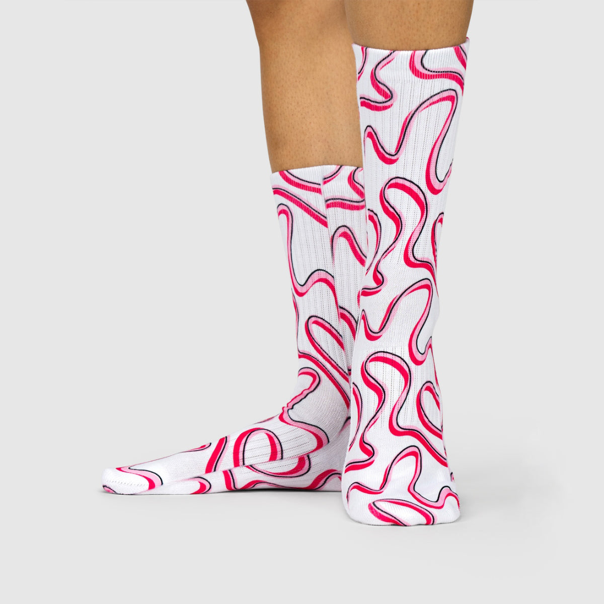Pink Swirl Socks