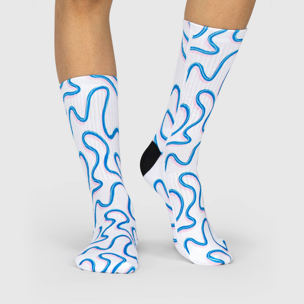 Blue Swirl Socks