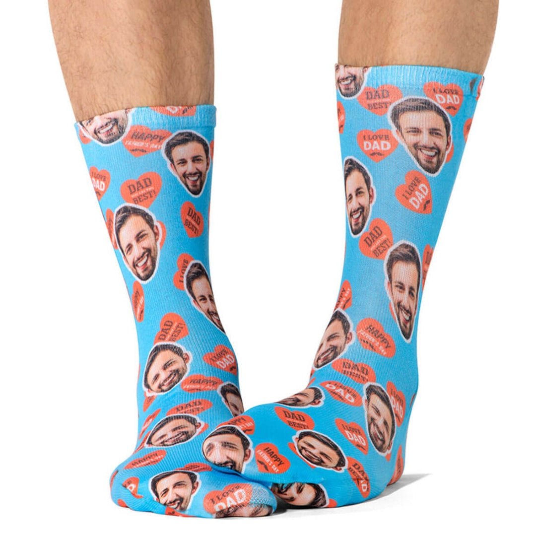 Dad Love Hearts Socks