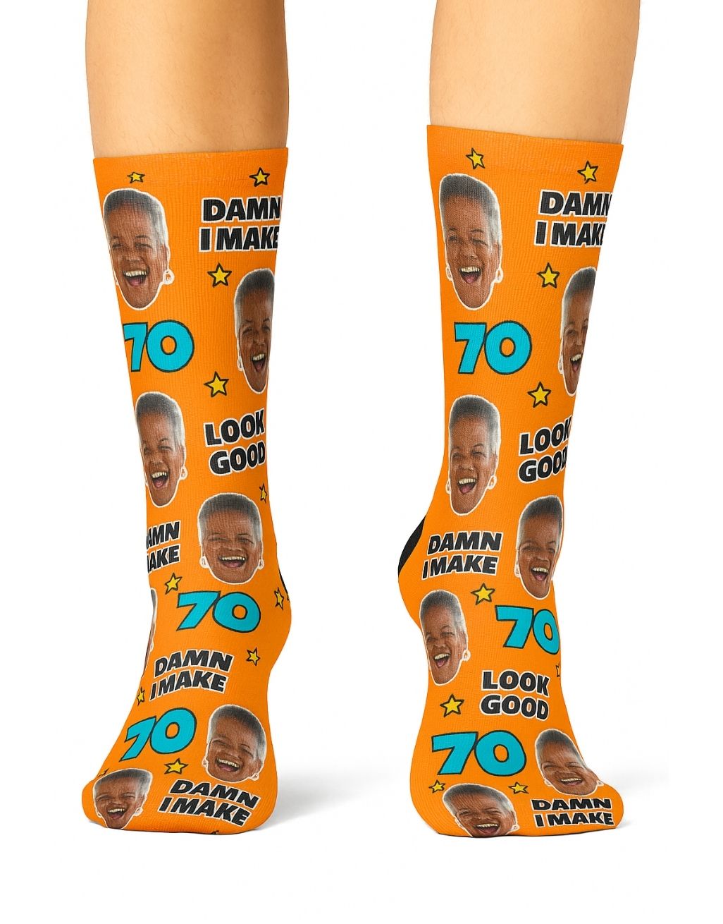Damn I Make 70 Look Good Socks