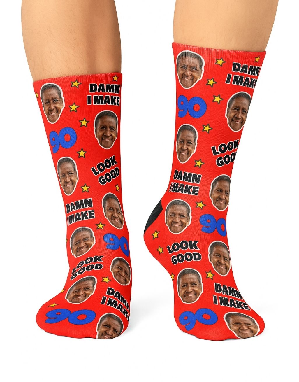 Damn I Make 90 Look Good Socks