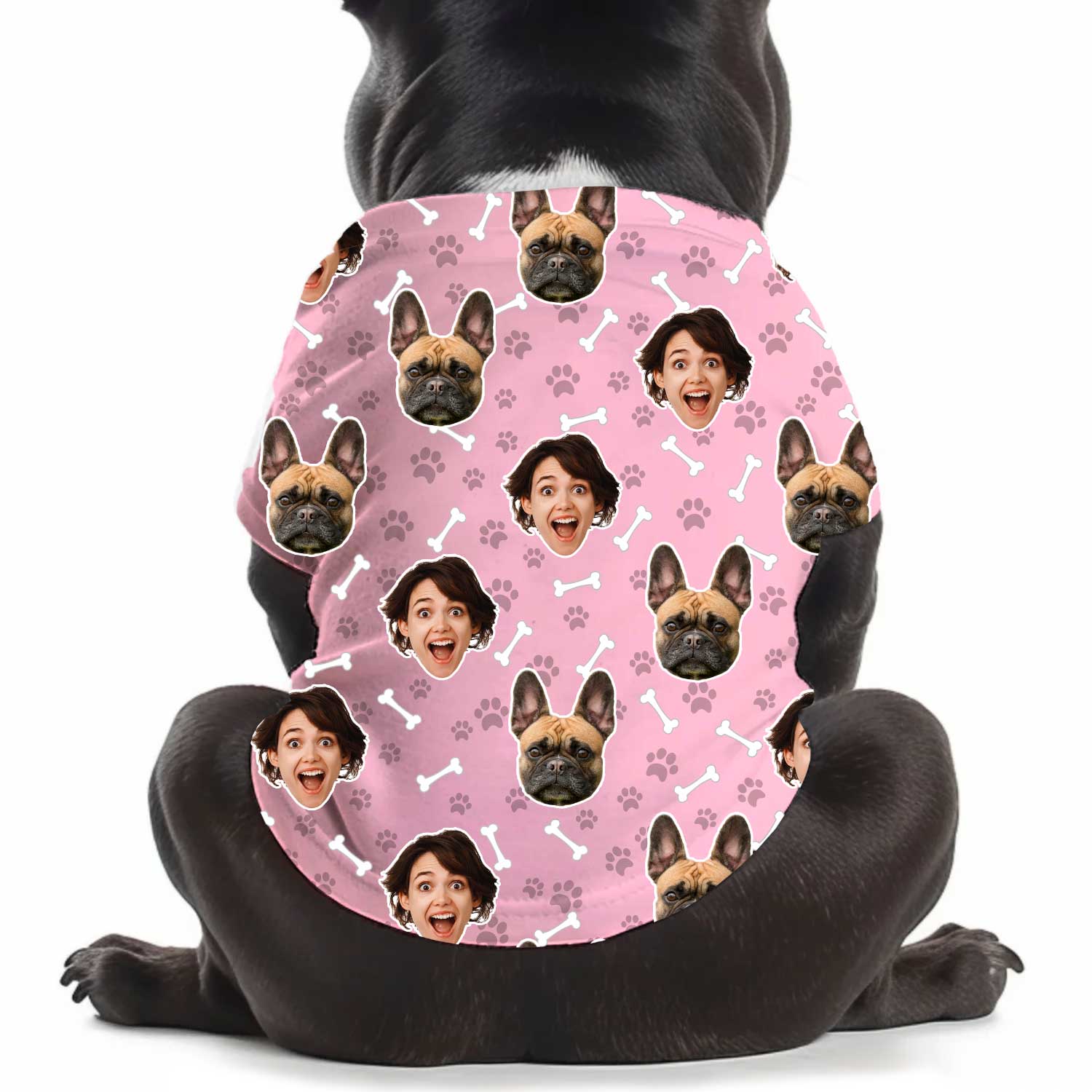 Dogsy Pattern Personalised Dog T Shirt