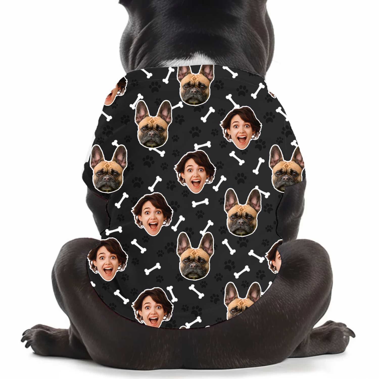 Dogsy Pattern Personalised Dog T Shirt
