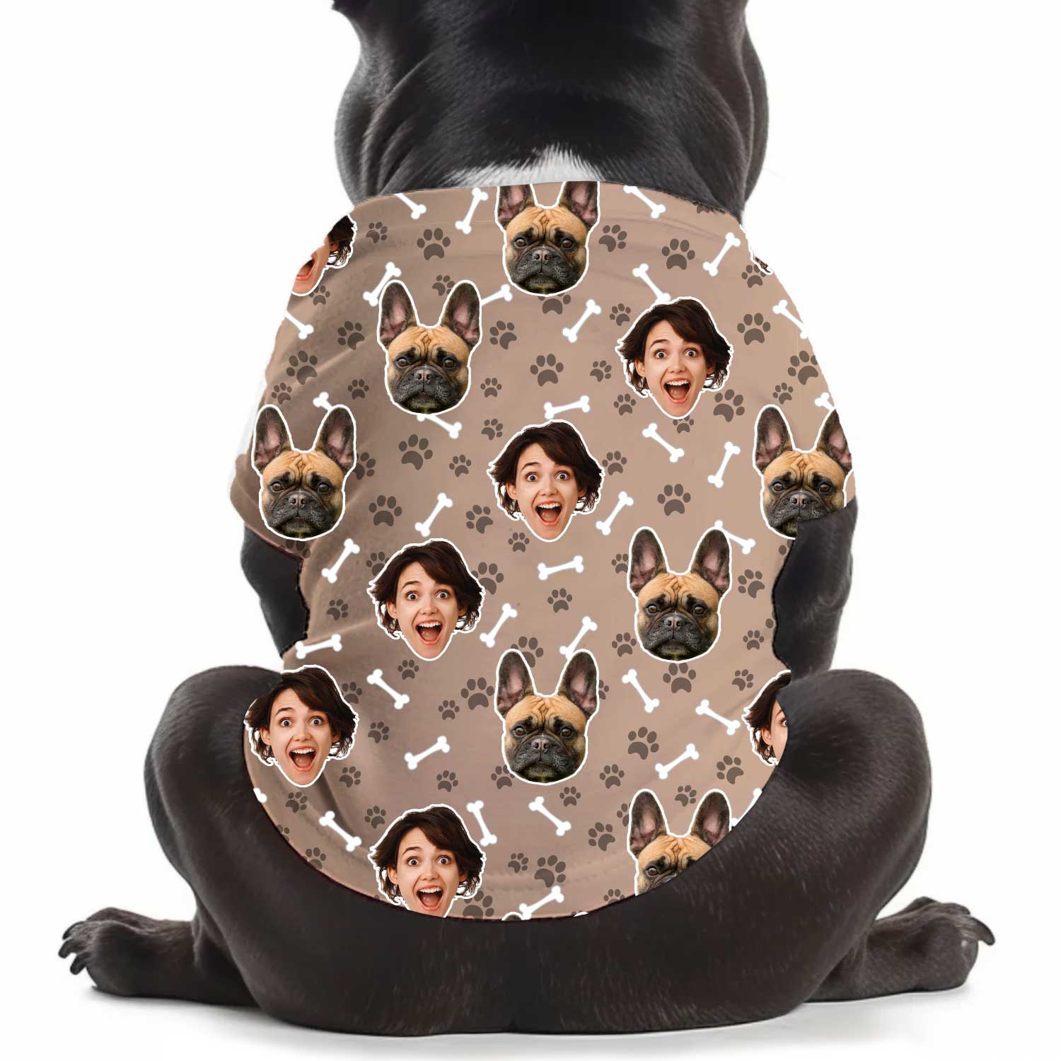 Dogsy Pattern Personalised Dog T Shirt