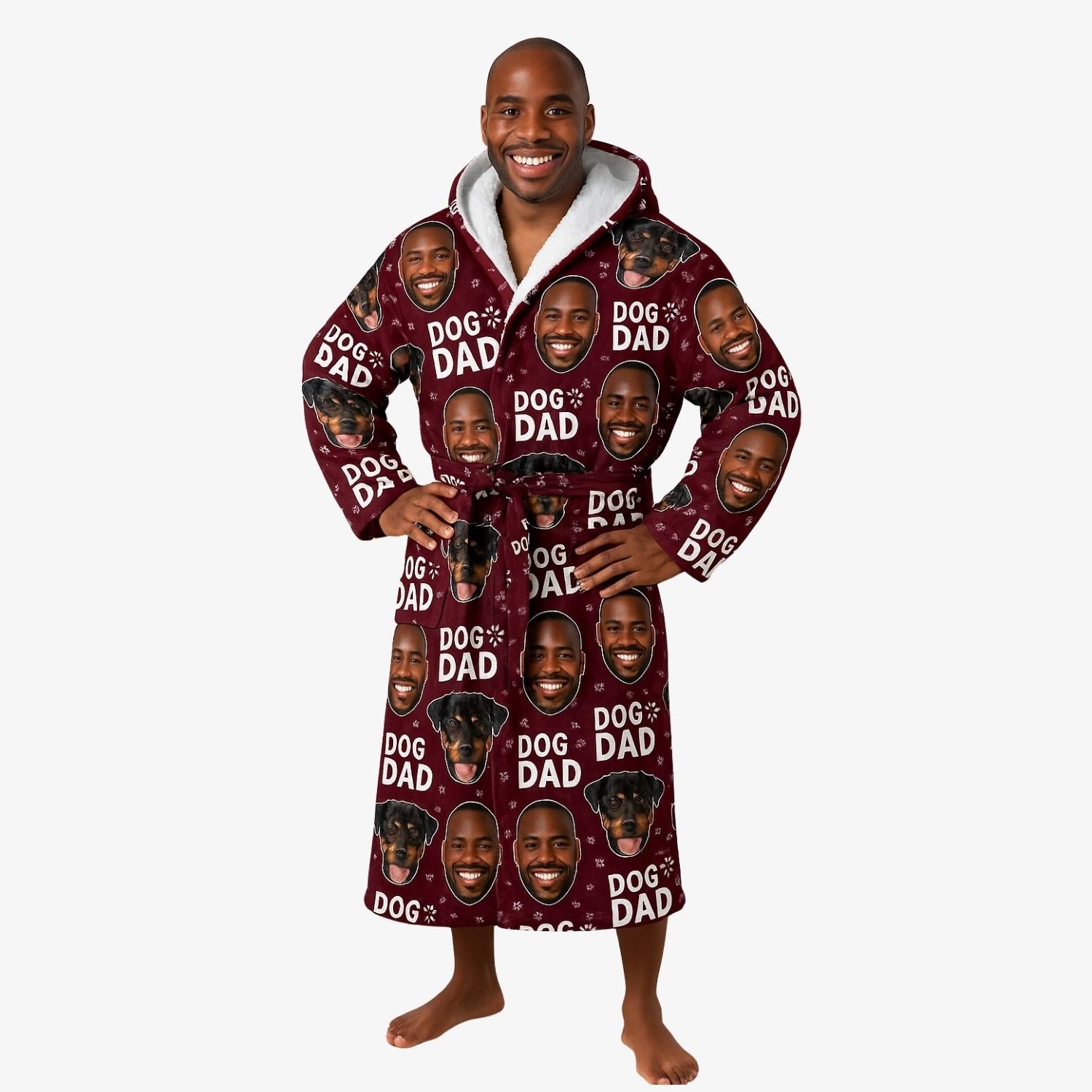 funny personalised dressing gown for him or any dog lover