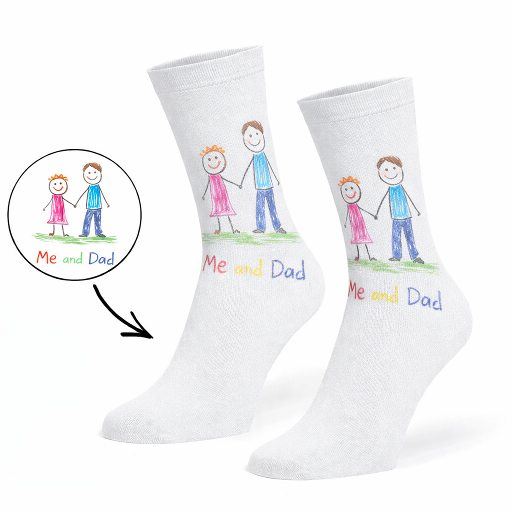 Kids Drawing Personalised Socks