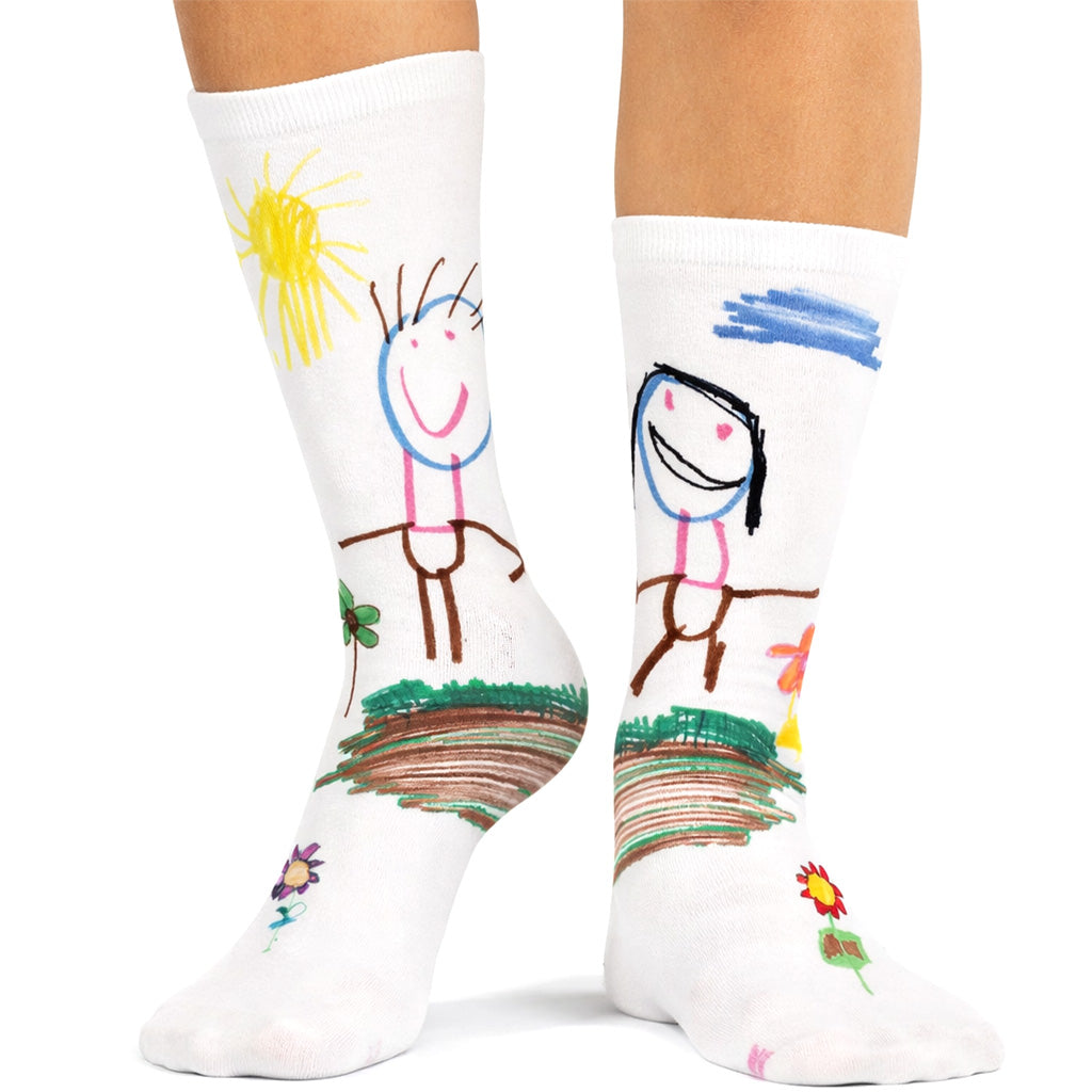 Kids Drawing Personalised Socks