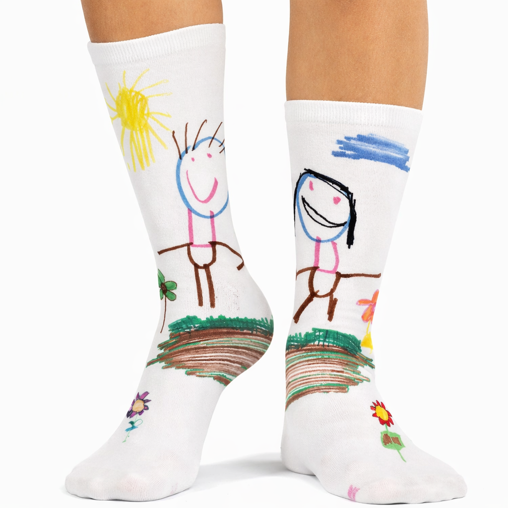 Kids Drawing Personalised Socks