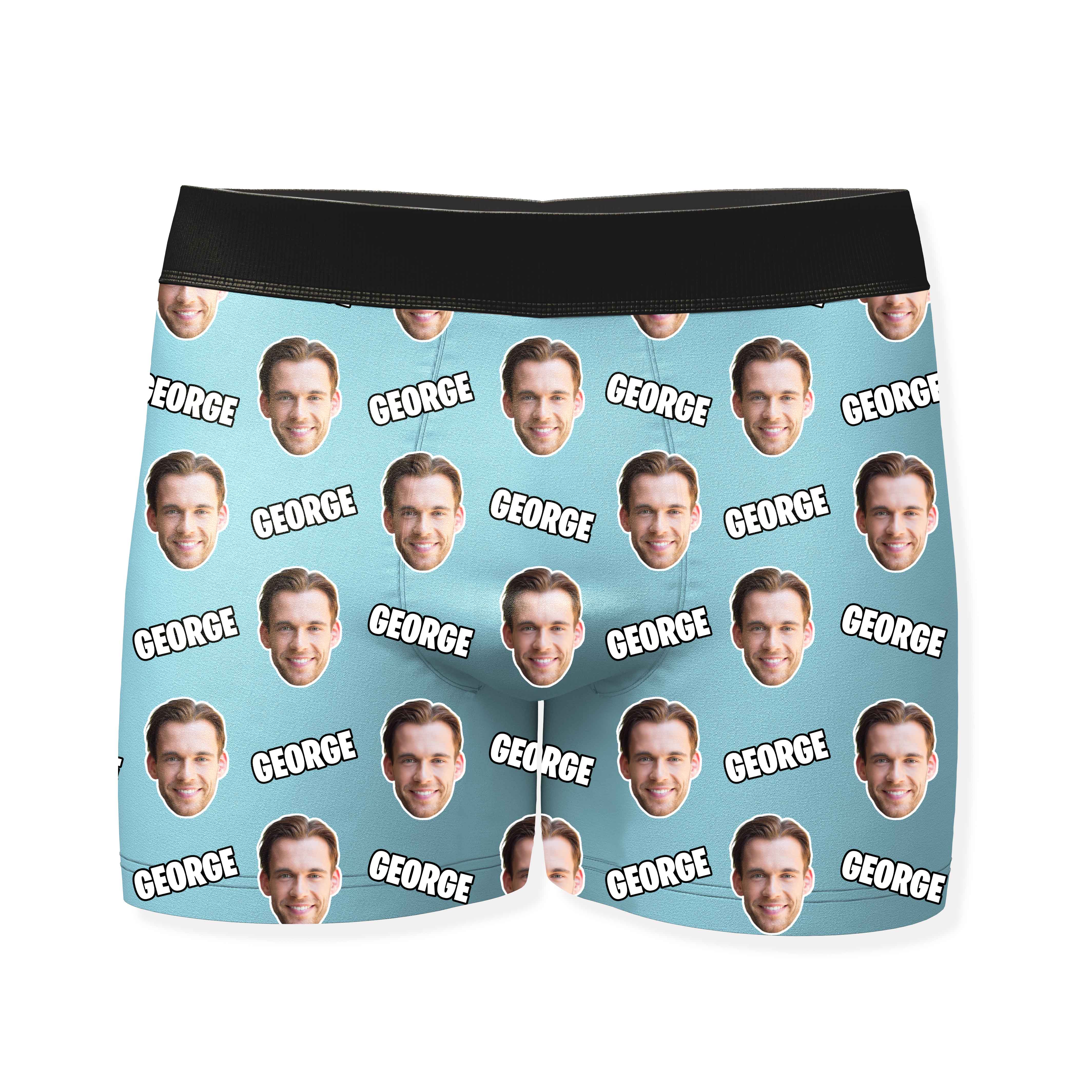 Name and Face Personalised Boxers