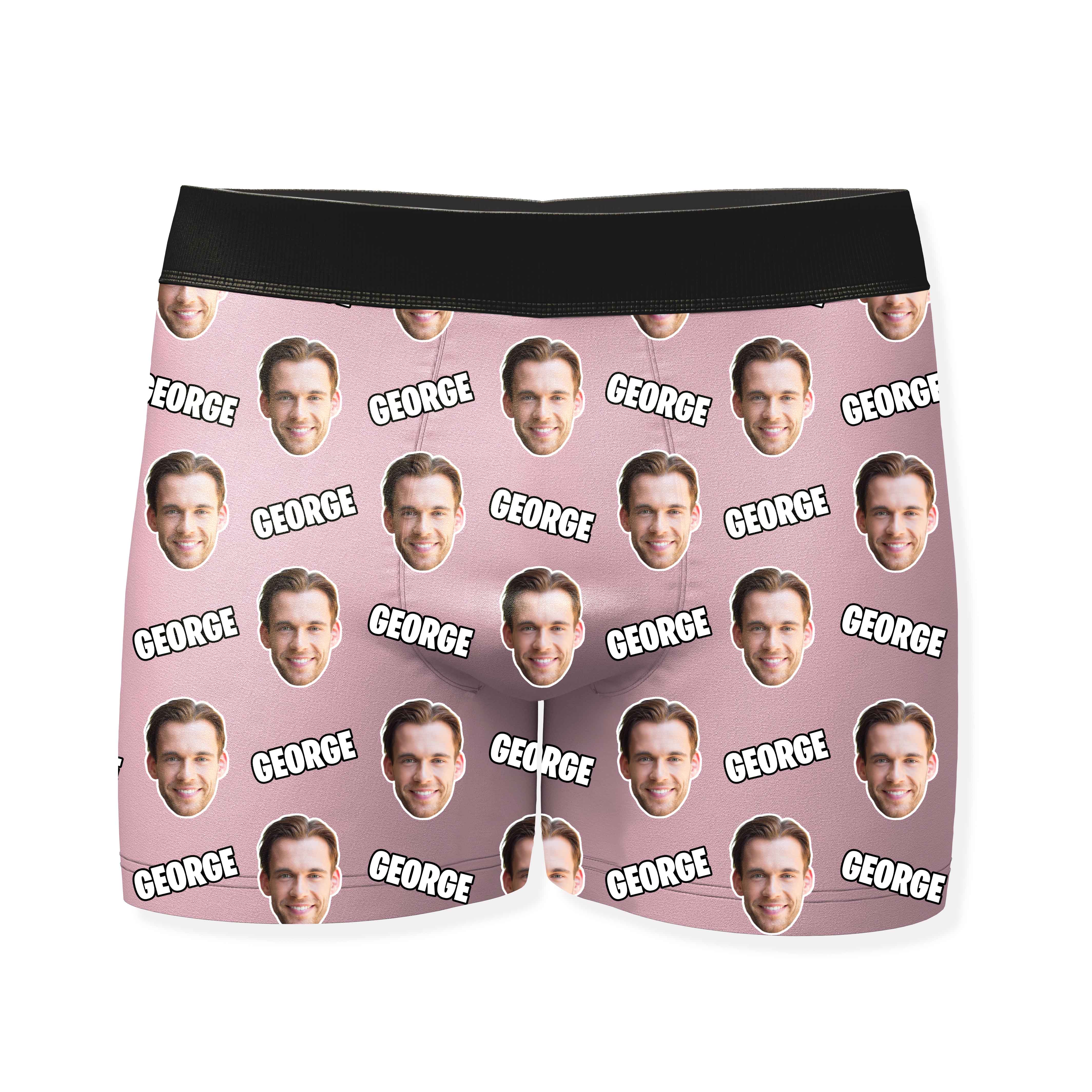 Name and Face Personalised Boxers