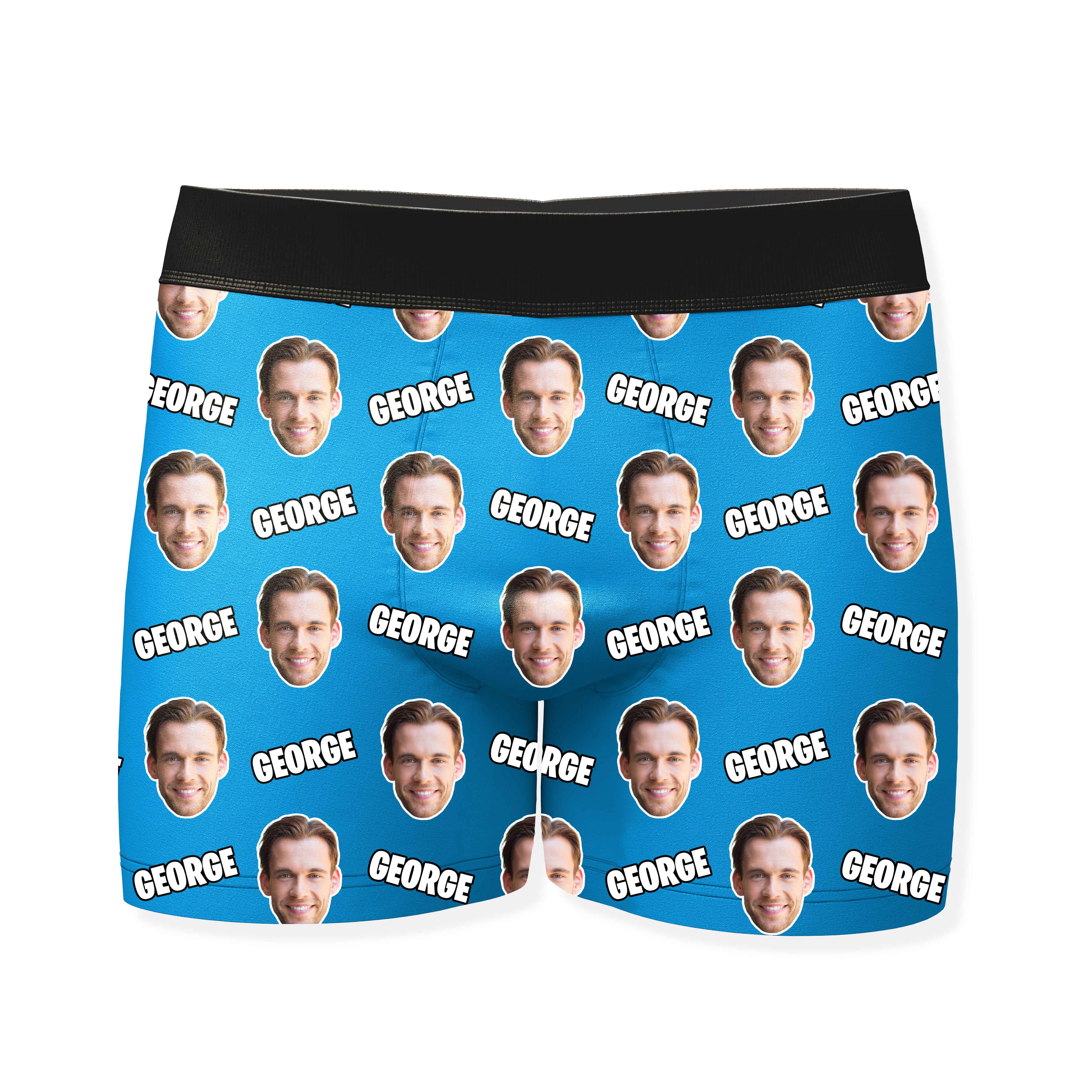 Name and Face Personalised Boxers