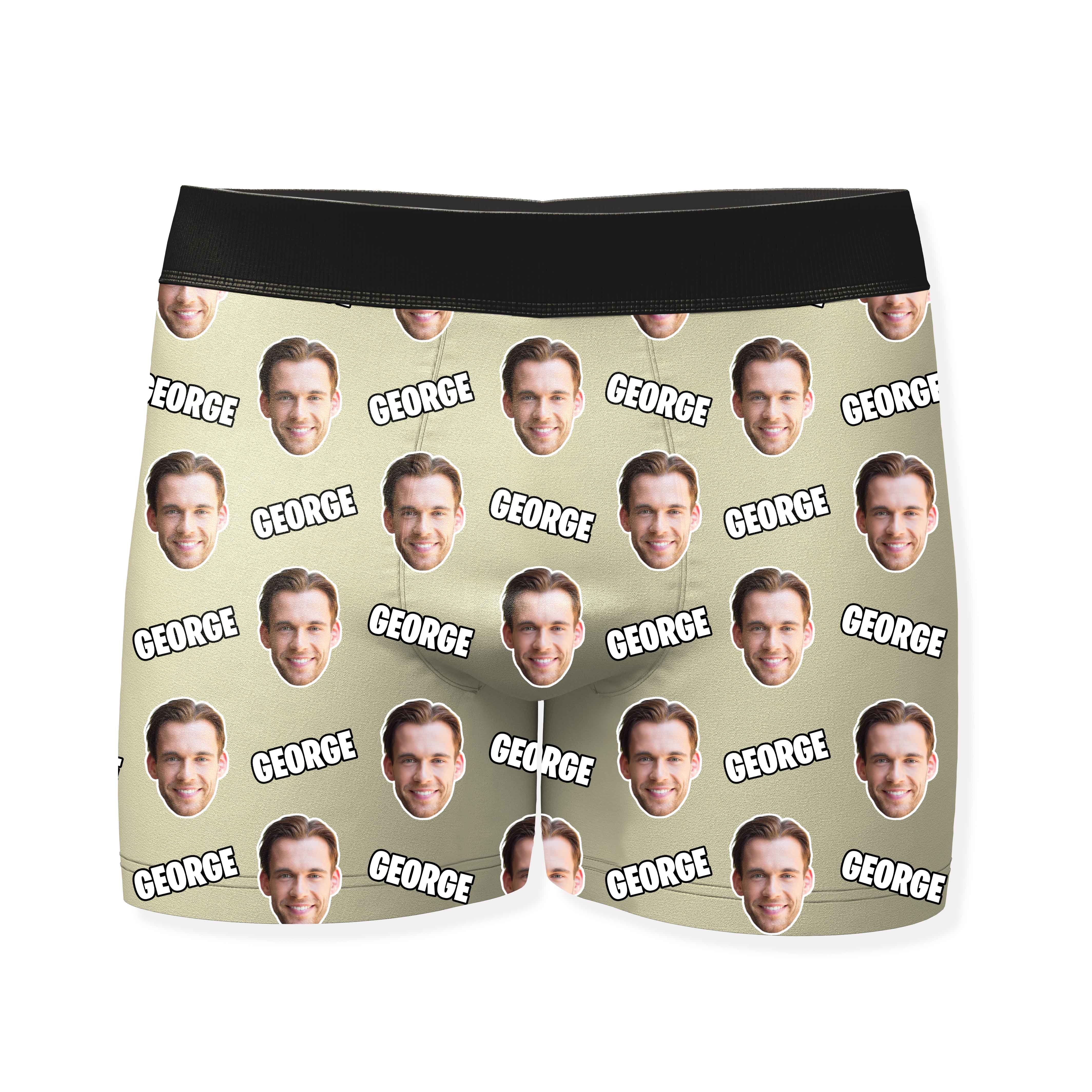 Name and Face Personalised Boxers