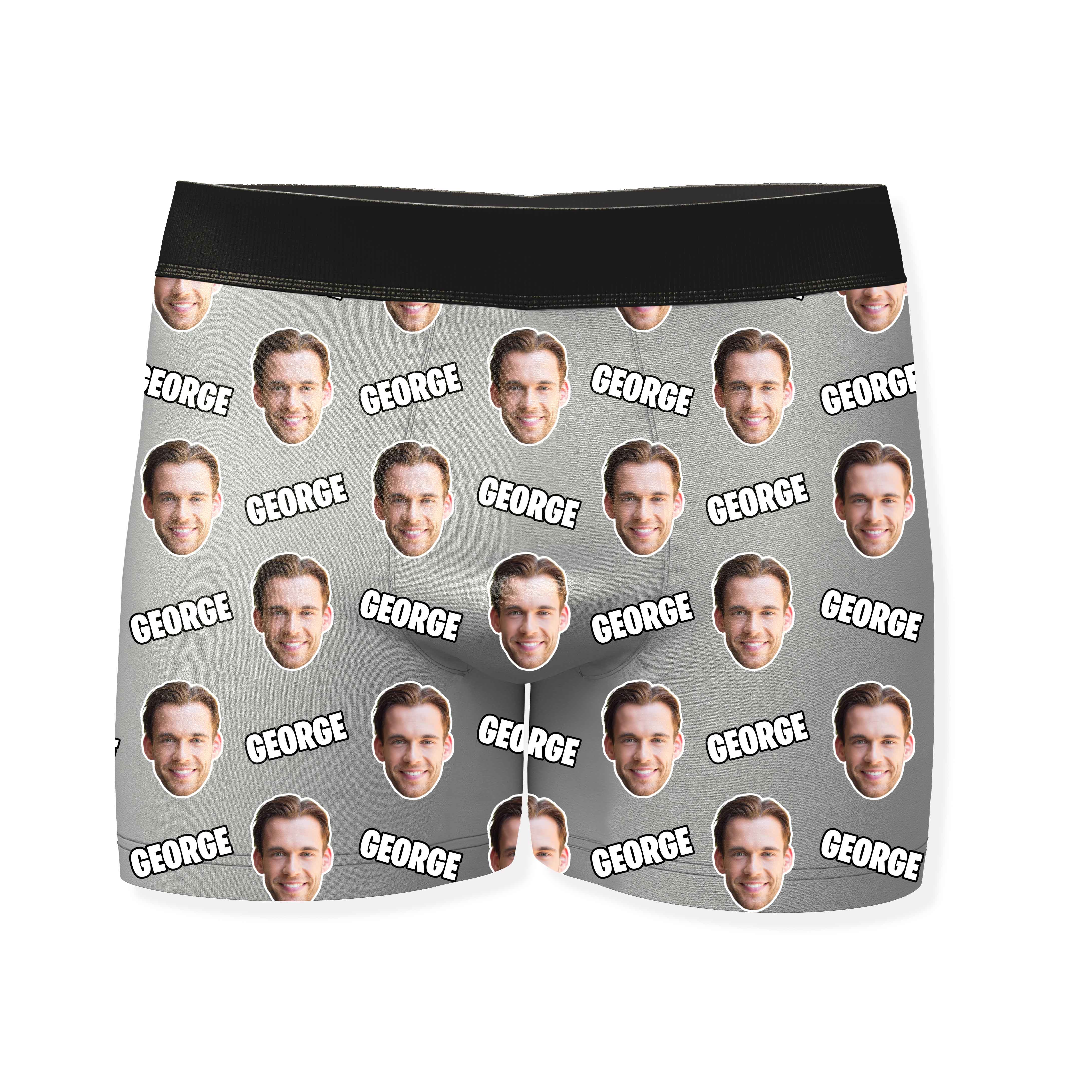 Name and Face Personalised Boxers