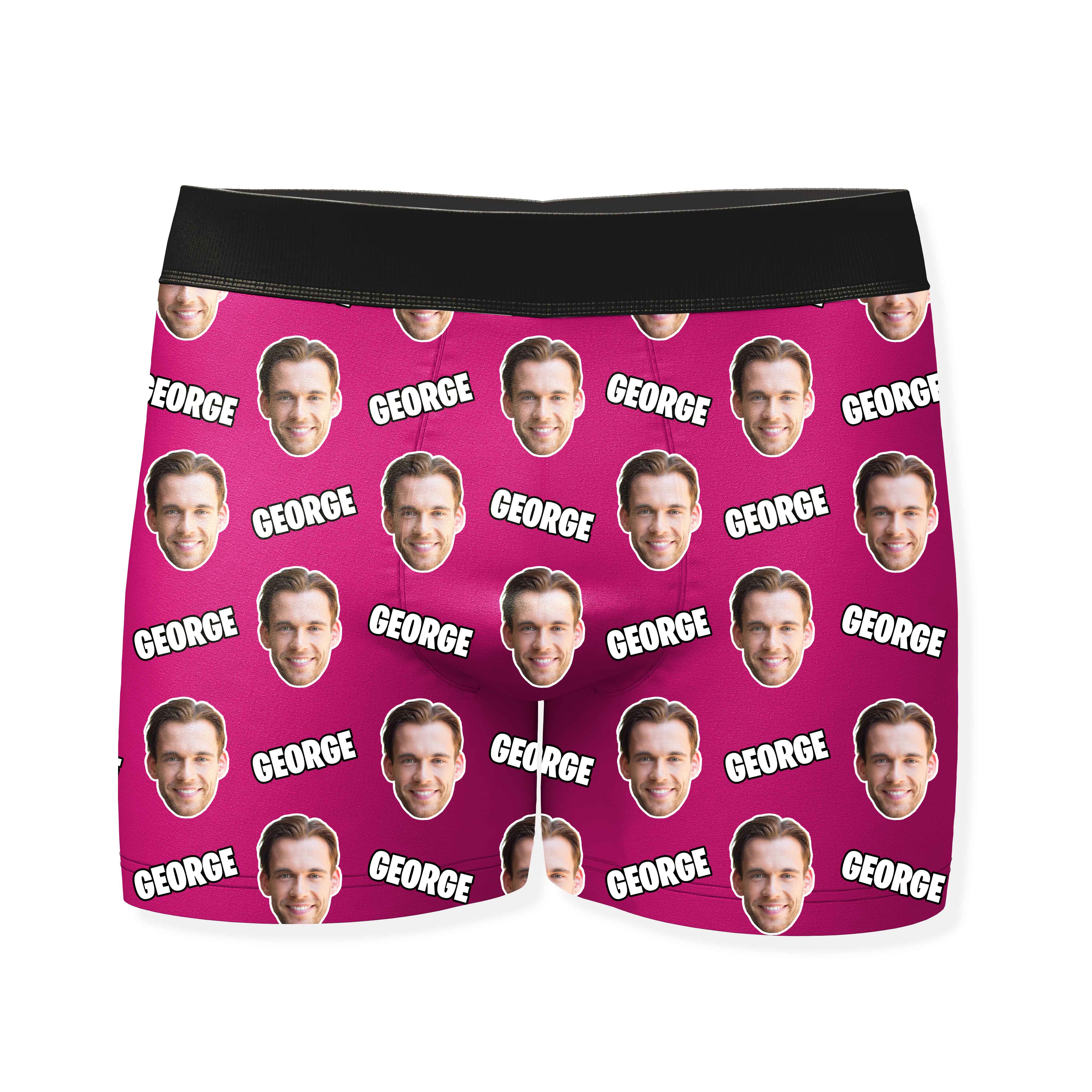 Name and Face Personalised Boxers