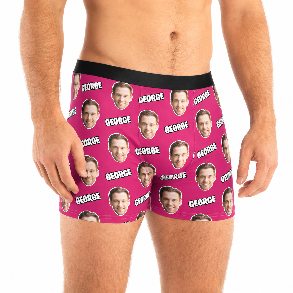 Name and Face Personalised Boxers