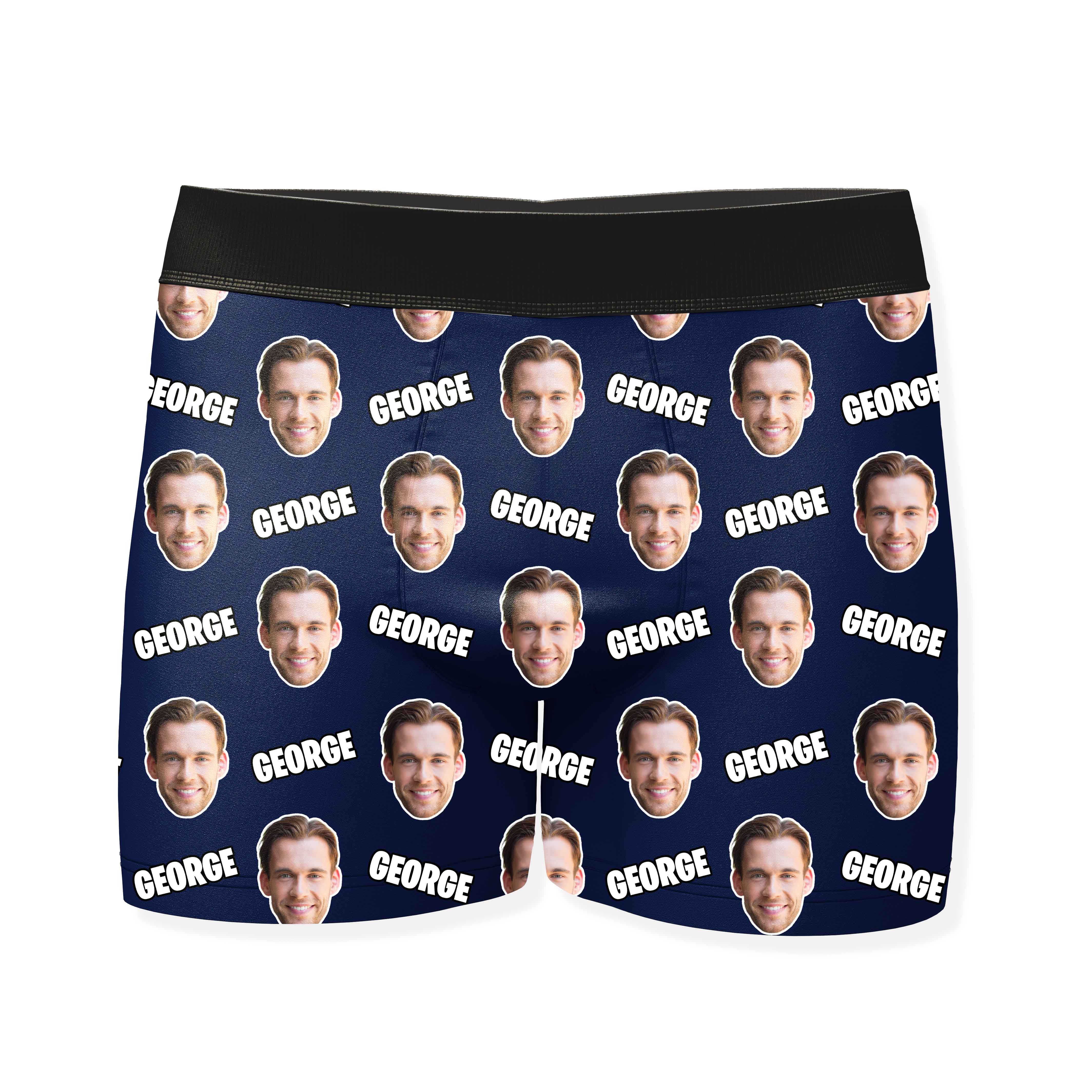 Name and Face Personalised Boxers