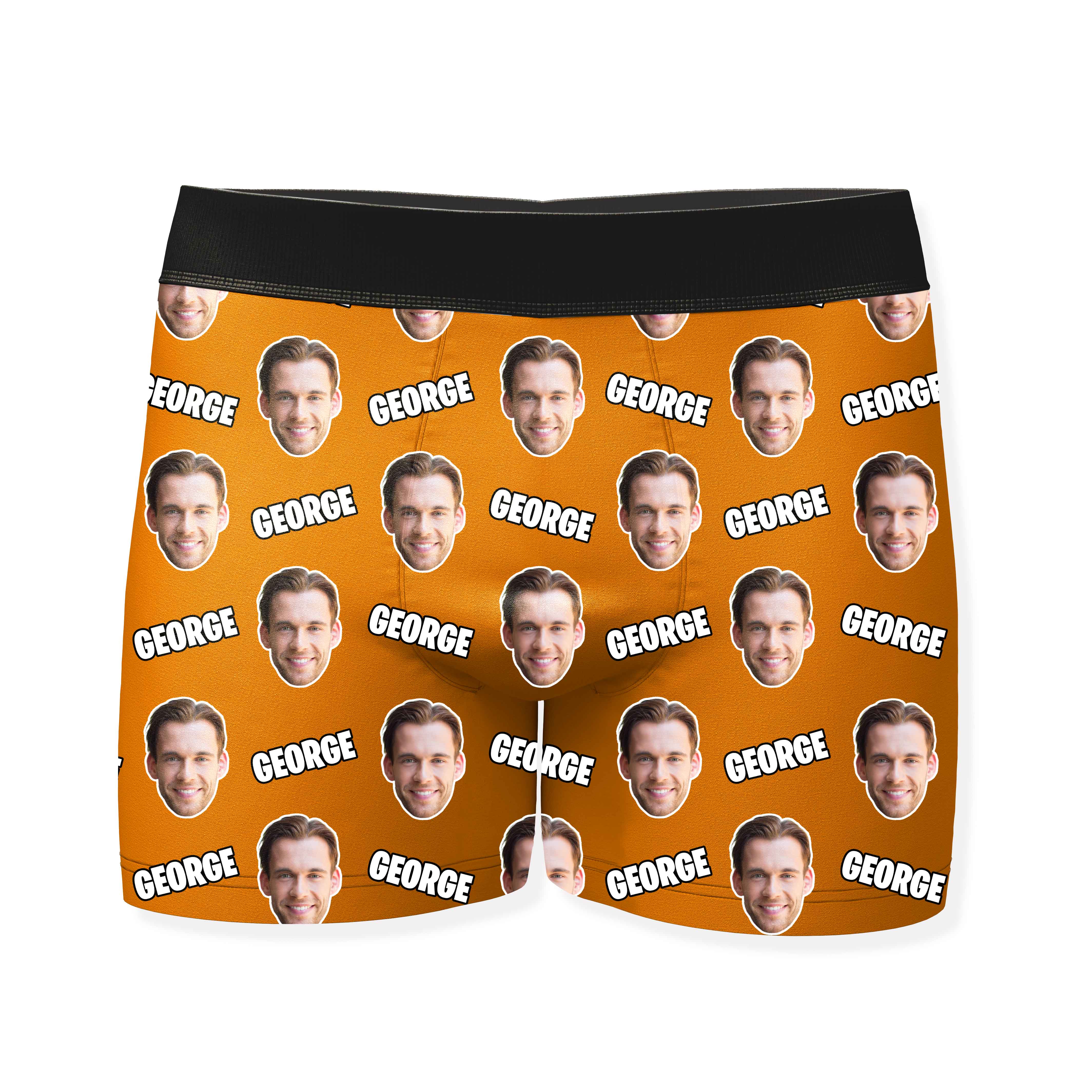 Name and Face Personalised Boxers
