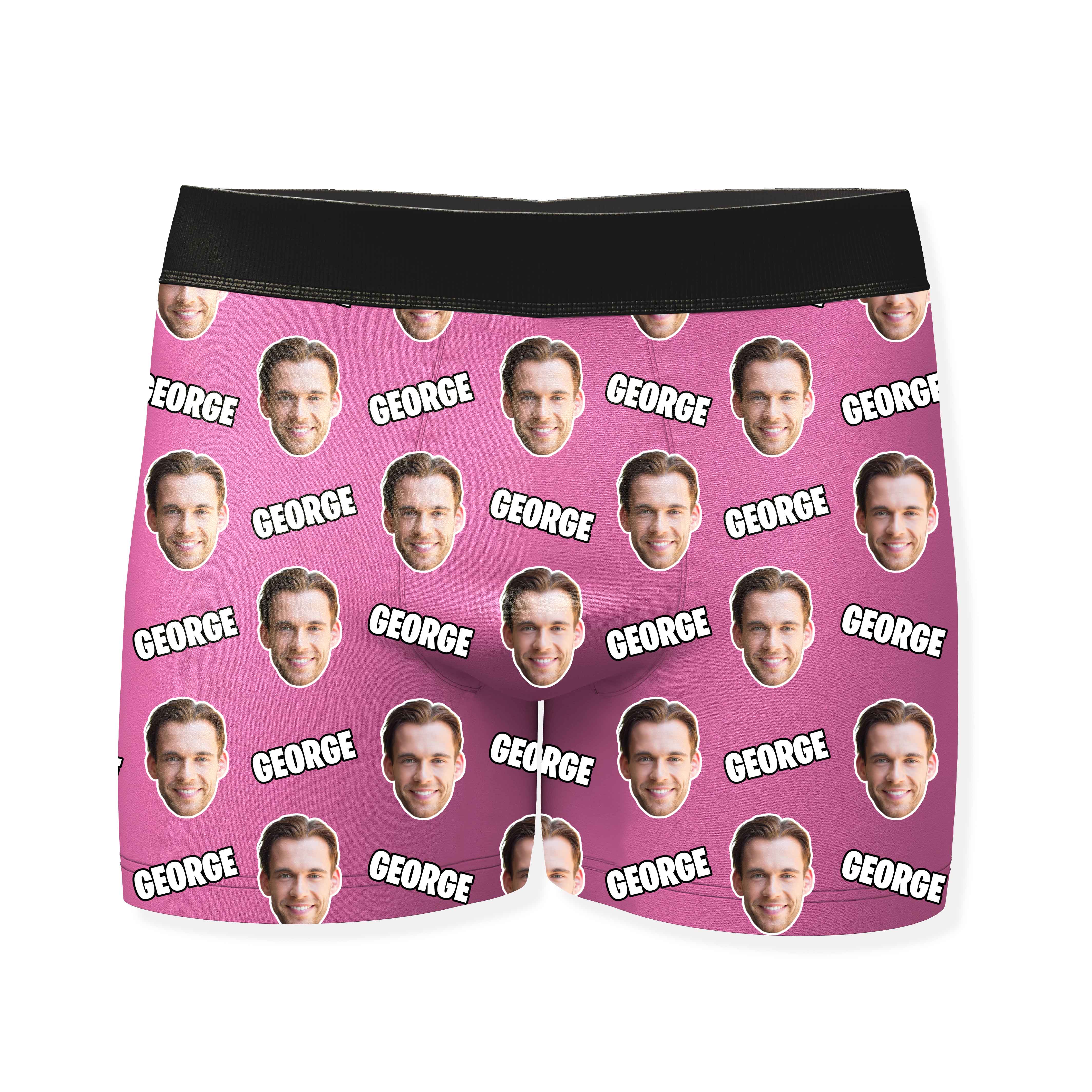 Name and Face Personalised Boxers