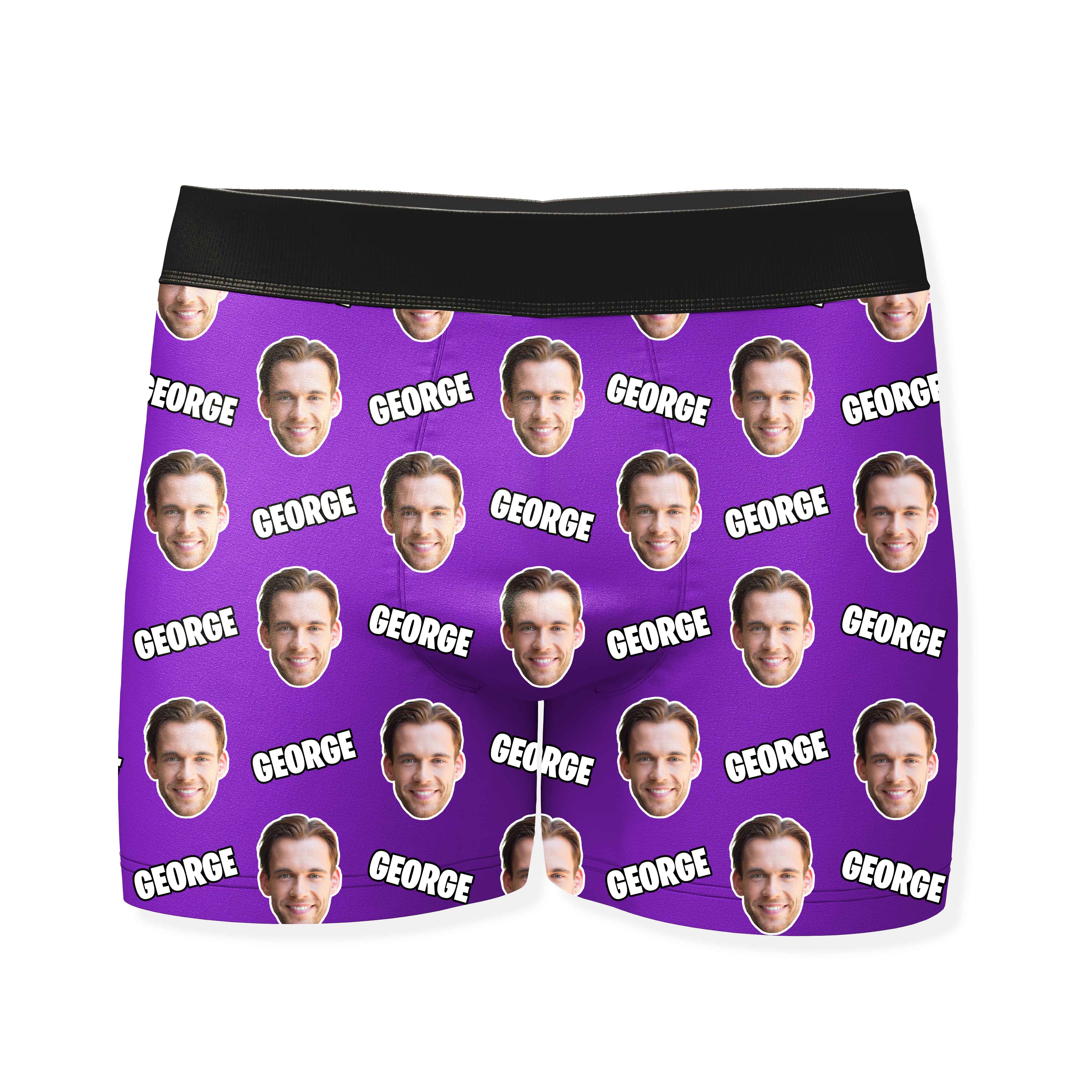Name and Face Personalised Boxers